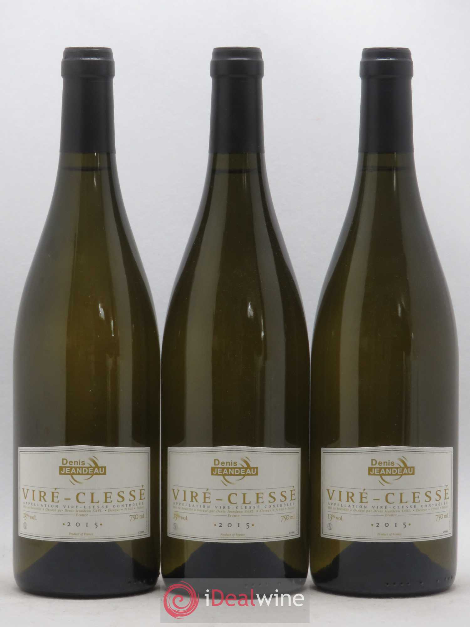 Viré-Clessé Domaine Jeandeau 2015 - Posten von 3 Flaschen - 0