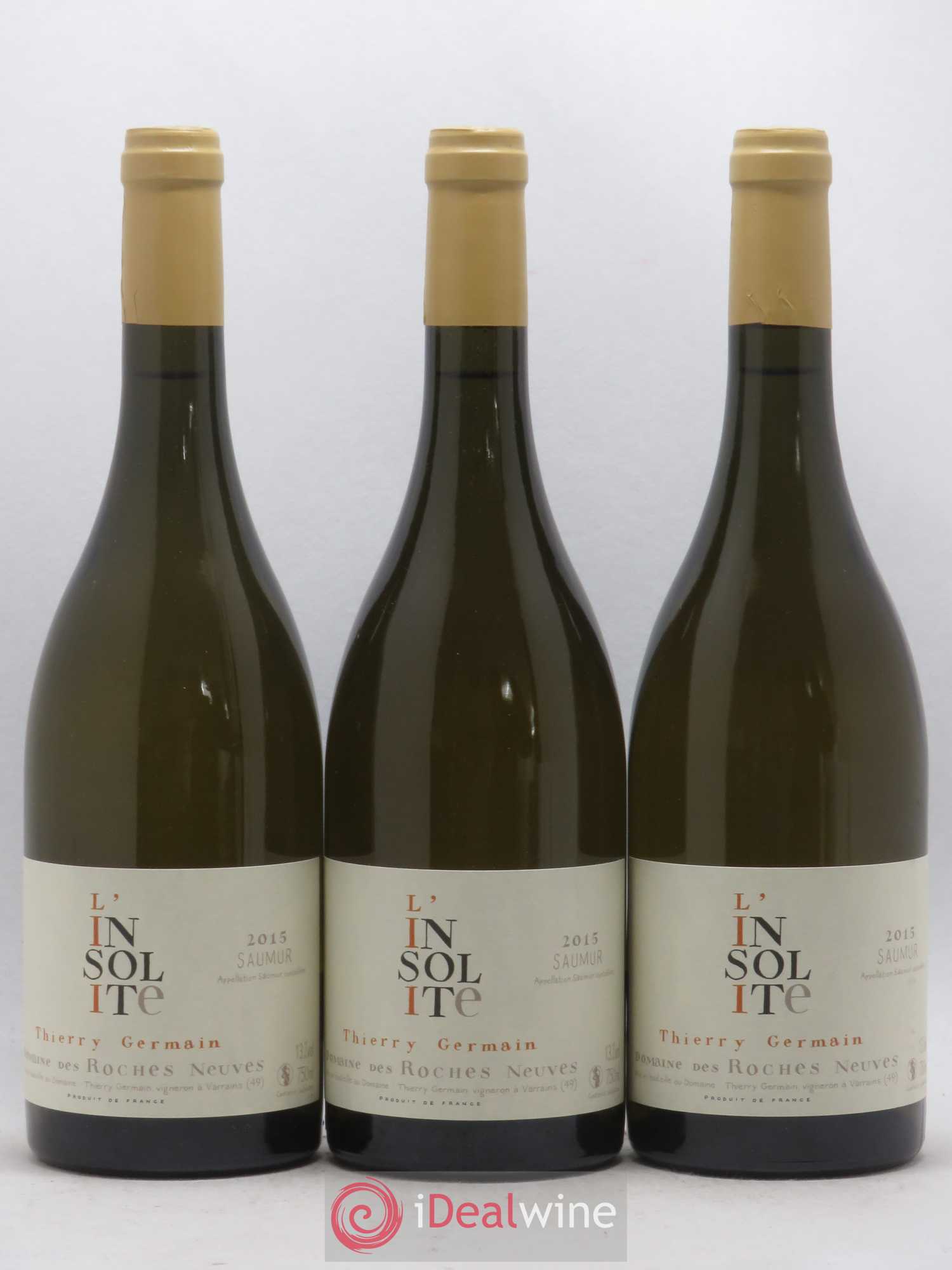 Saumur Insolite Domaine des Roches Neuves - Thierry Germain 2015 - Posten von 3 Flaschen - 0