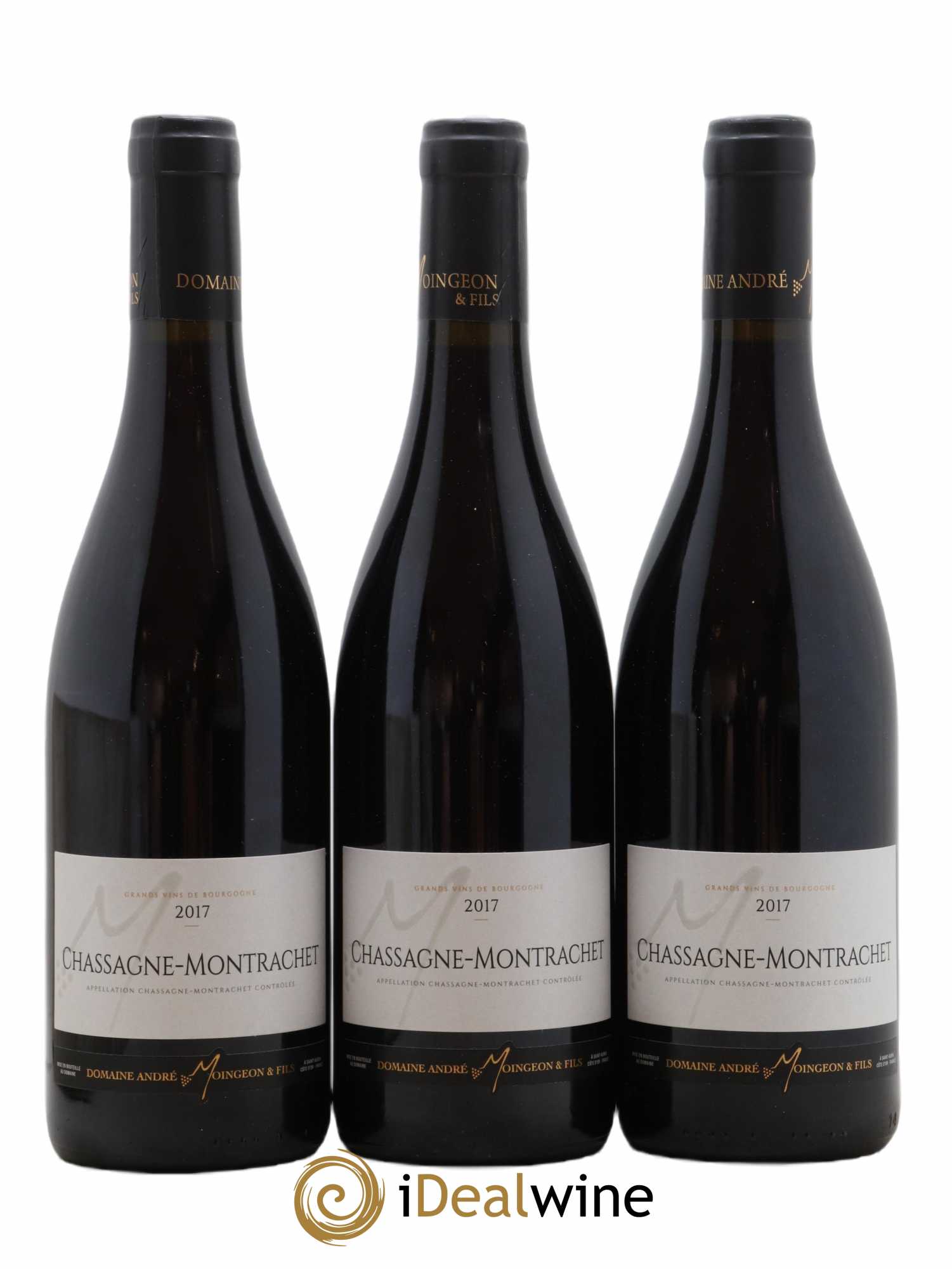 Chassagne-Montrachet Domaine Moingeon 2017 - Lot de 3 bouteilles - 0