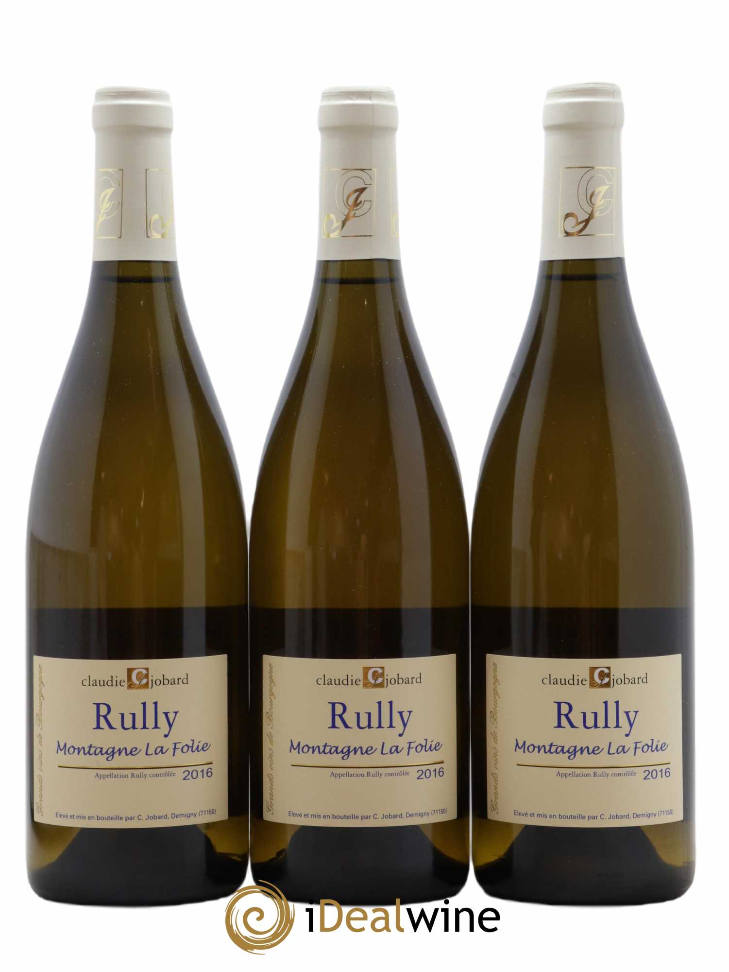 Rully Montagne La Folie Claudie Jobard 2016 - Lot de 3 bouteilles - 0