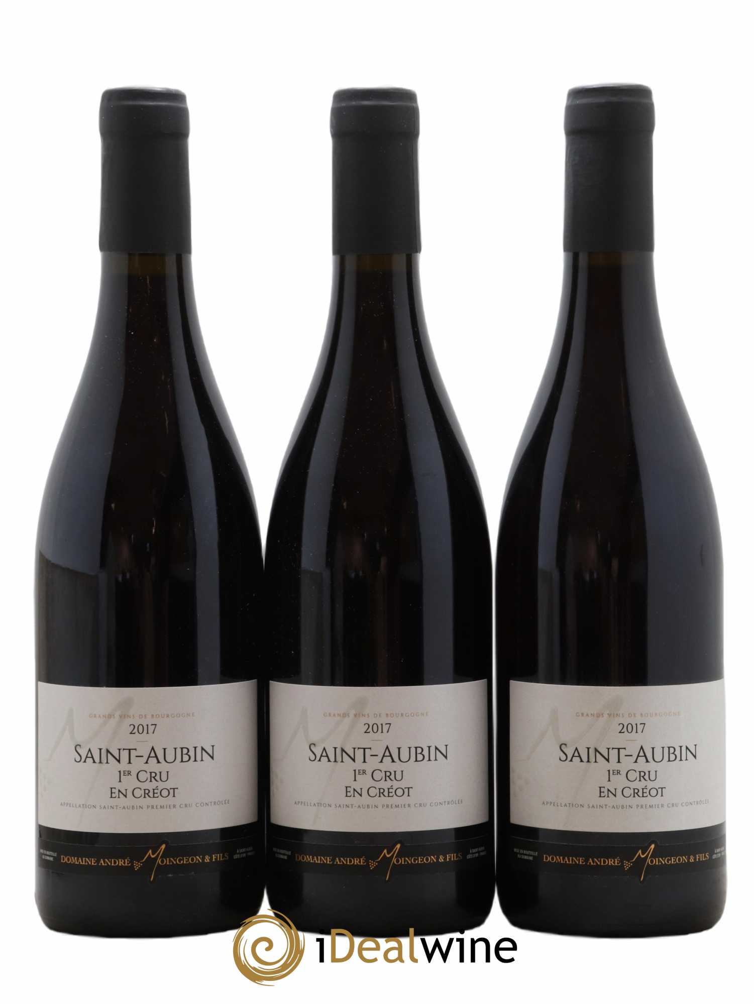 Saint-Aubin 1er Cru Creot Domaine Moingeon 2017 - Lot de 3 bouteilles - 0