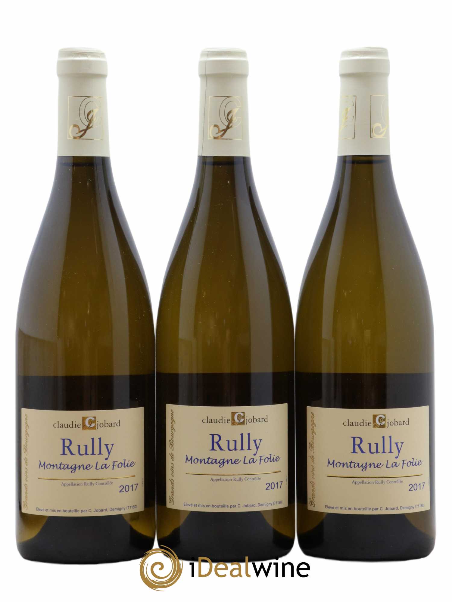 Rully Montagne La Folie Claudie Jobard 2017 - Lot de 3 bouteilles - 0