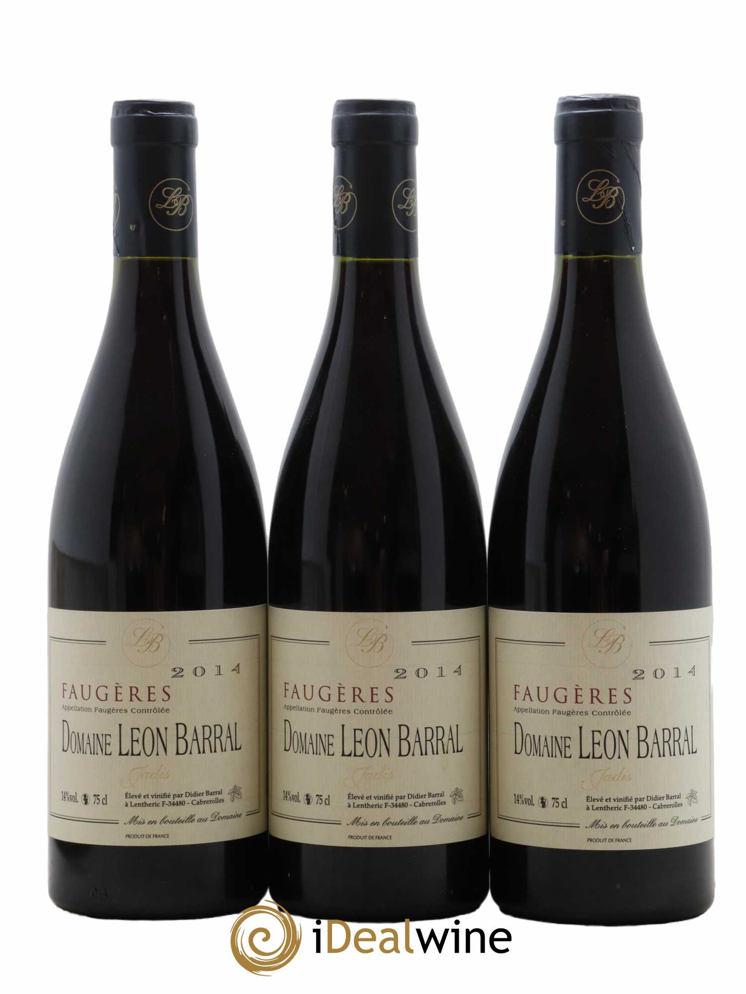 Faugères Jadis Domaine Léon Barral 2014 - Lot de 3 bouteilles - 0