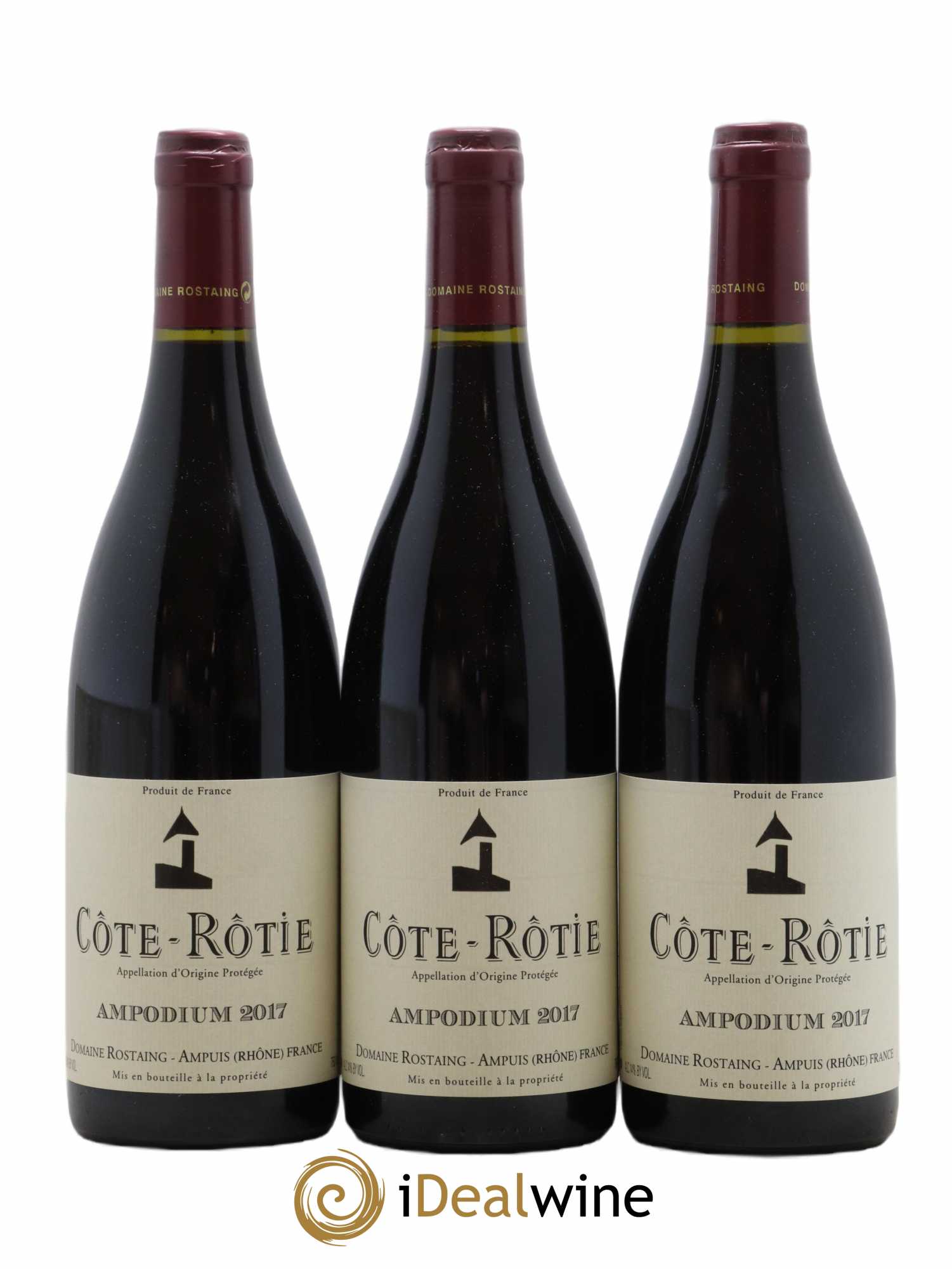 Côte-Rôtie Ampodium René Rostaing 2017 - Lot of 3 bottles - 0