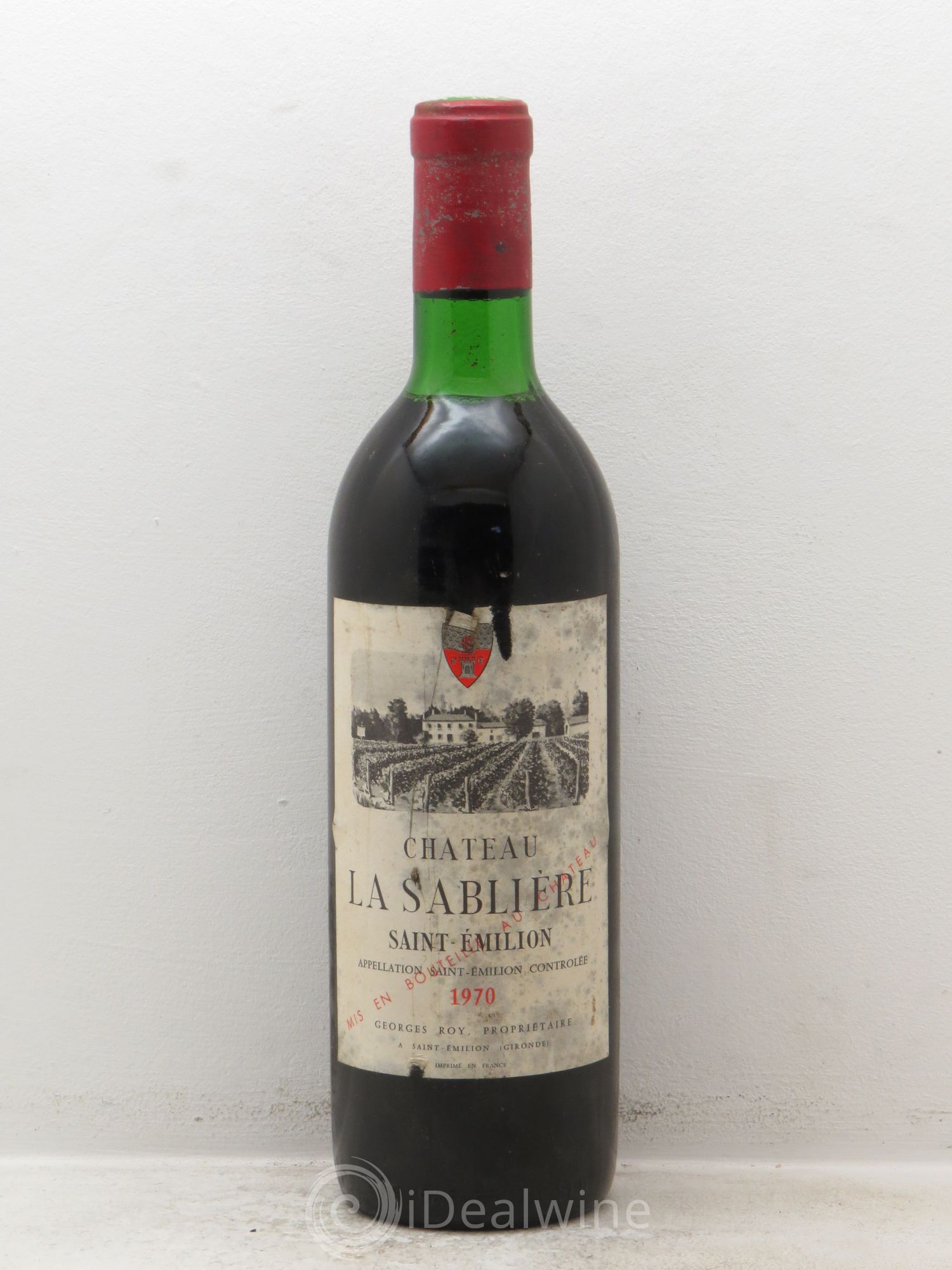 Saint-Émilion La Sablière 1970 - Posten von 1 Flasche - 0