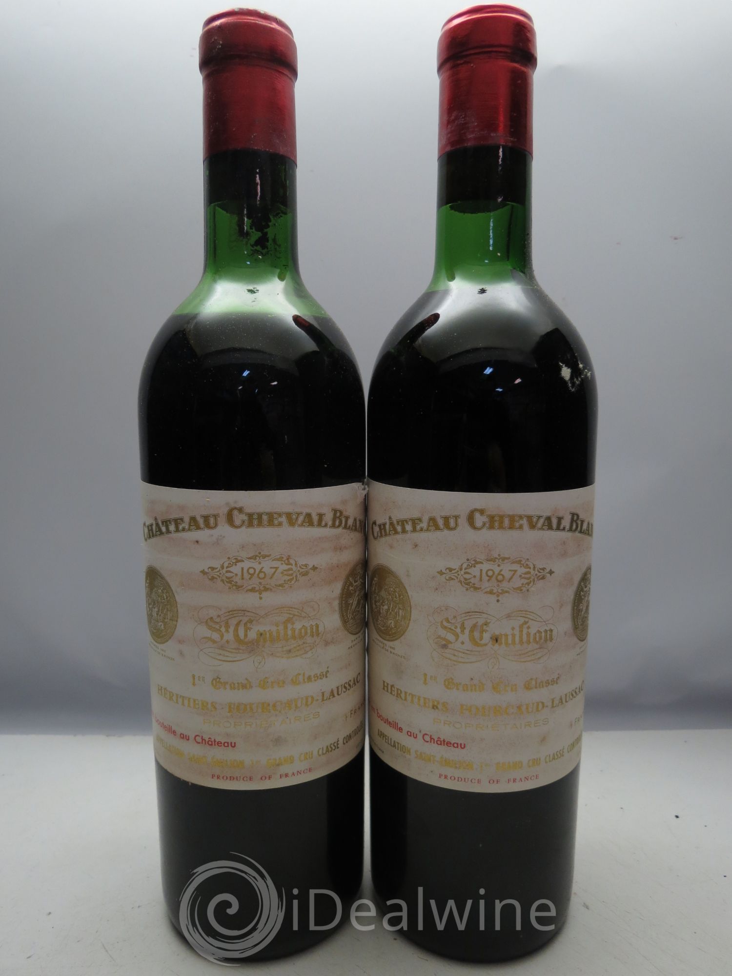 Château Cheval Blanc 1er Grand Cru Classé A (1 haute épaule et 1 capsule ouverte) 1967 - Lotto di 12 bottiglie - 3