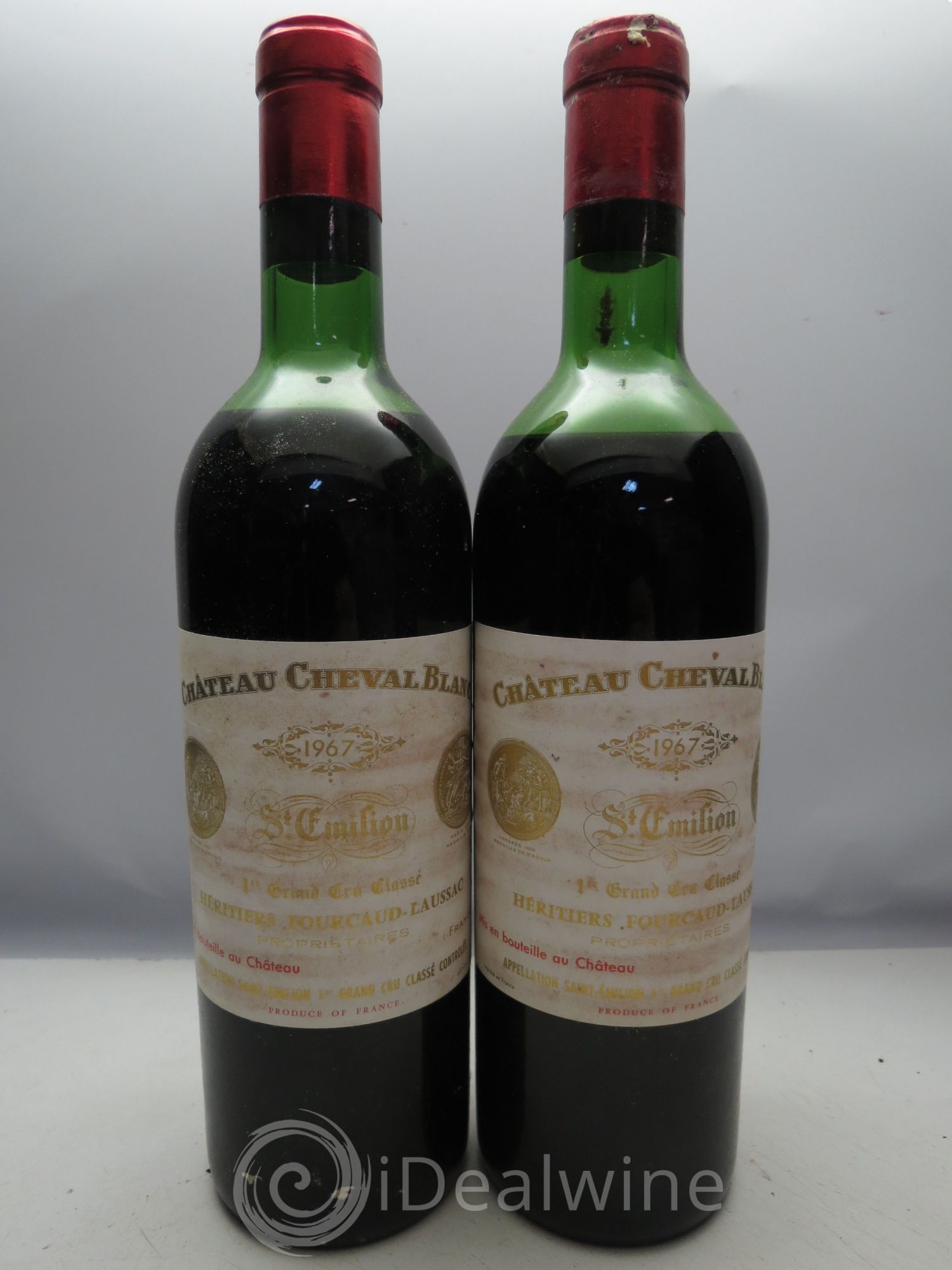 Château Cheval Blanc 1er Grand Cru Classé A (1 haute épaule et 1 capsule ouverte) 1967 - Lotto di 12 bottiglie - 4
