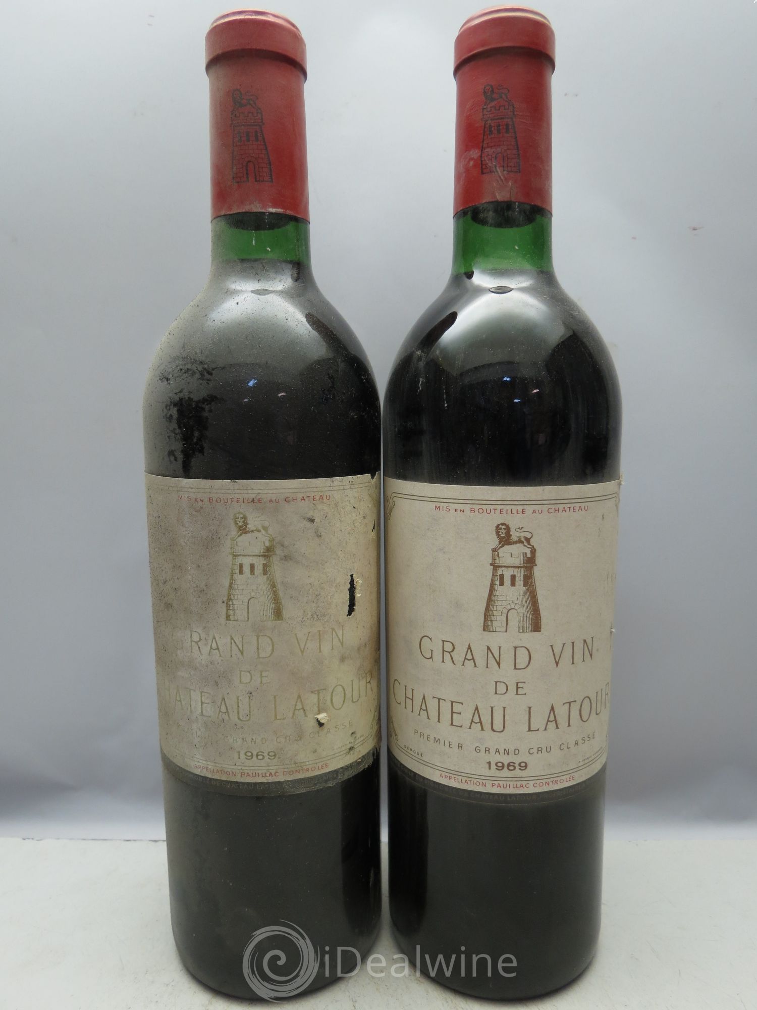 Château Latour 1er Grand Cru Classé 1969 - Lot de 12 bouteilles - 1