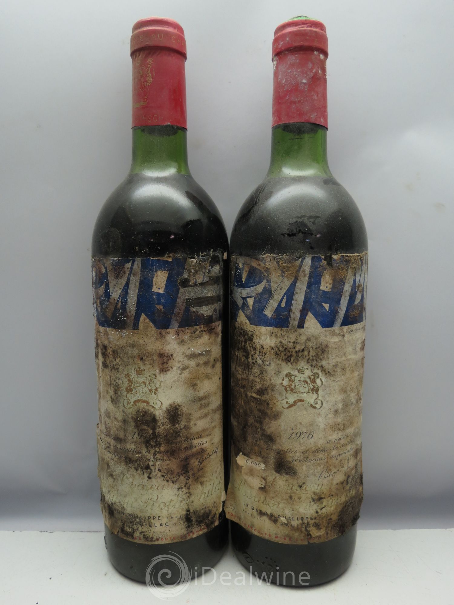 Château Mouton Rothschild 1er Grand Cru Classé (CB sans couvercle) 1976 - Lot de 12 bouteilles - 2