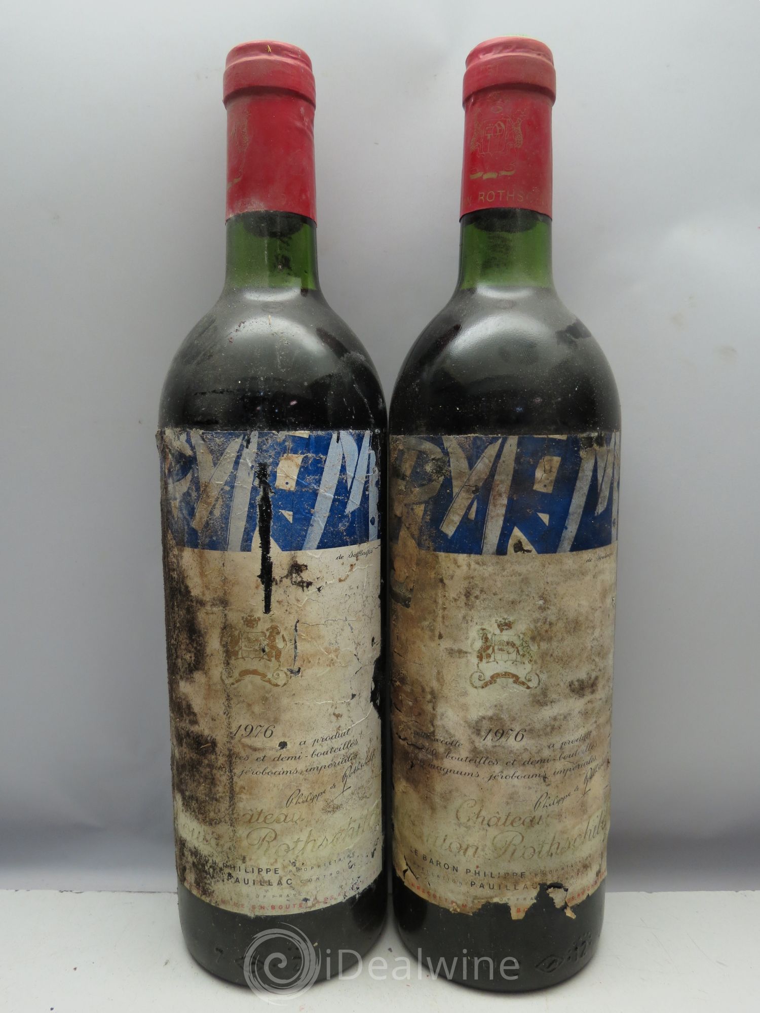Château Mouton Rothschild 1er Grand Cru Classé (CB sans couvercle) 1976 - Lot de 12 bouteilles - 5
