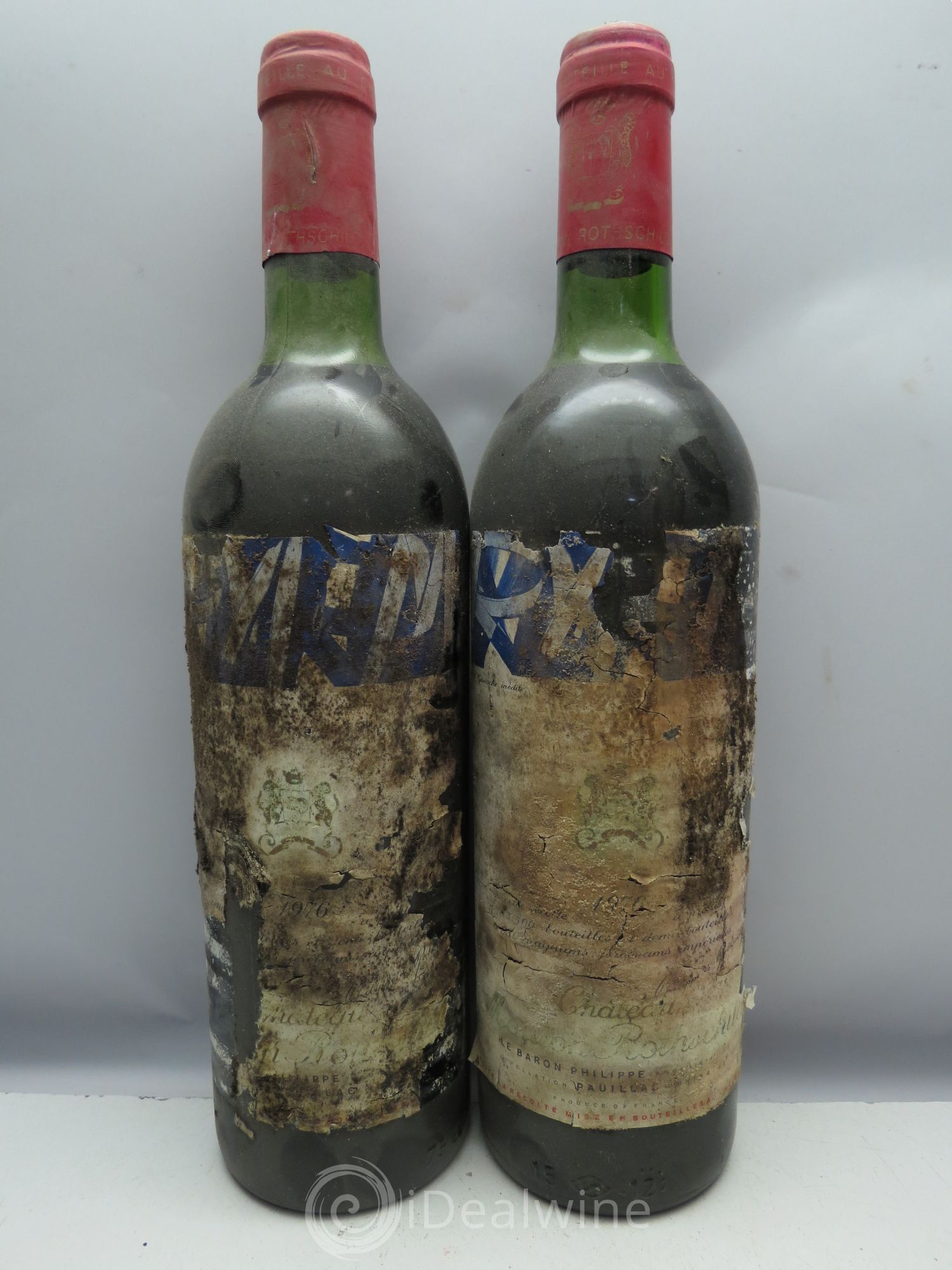 Château Mouton Rothschild 1er Grand Cru Classé (CB sans couvercle) 1976 - Lot de 12 bouteilles - 2