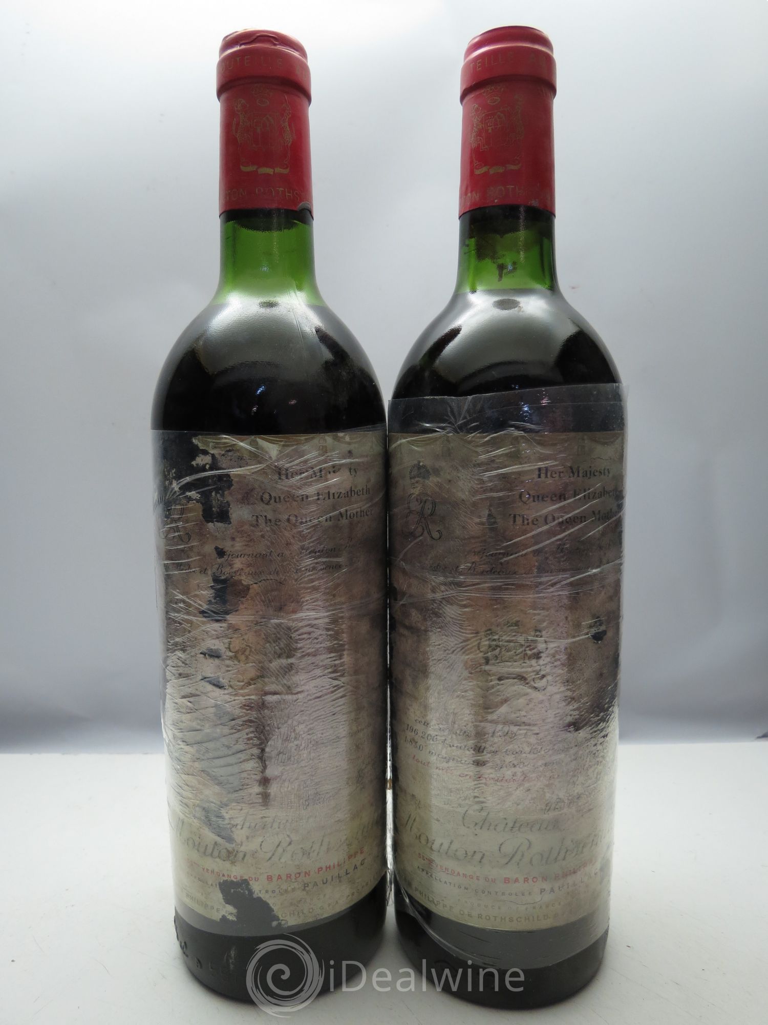 Château Mouton Rothschild 1er Grand Cru Classé (CB sans couvercle) 1977 - Lot de 12 bouteilles - 1