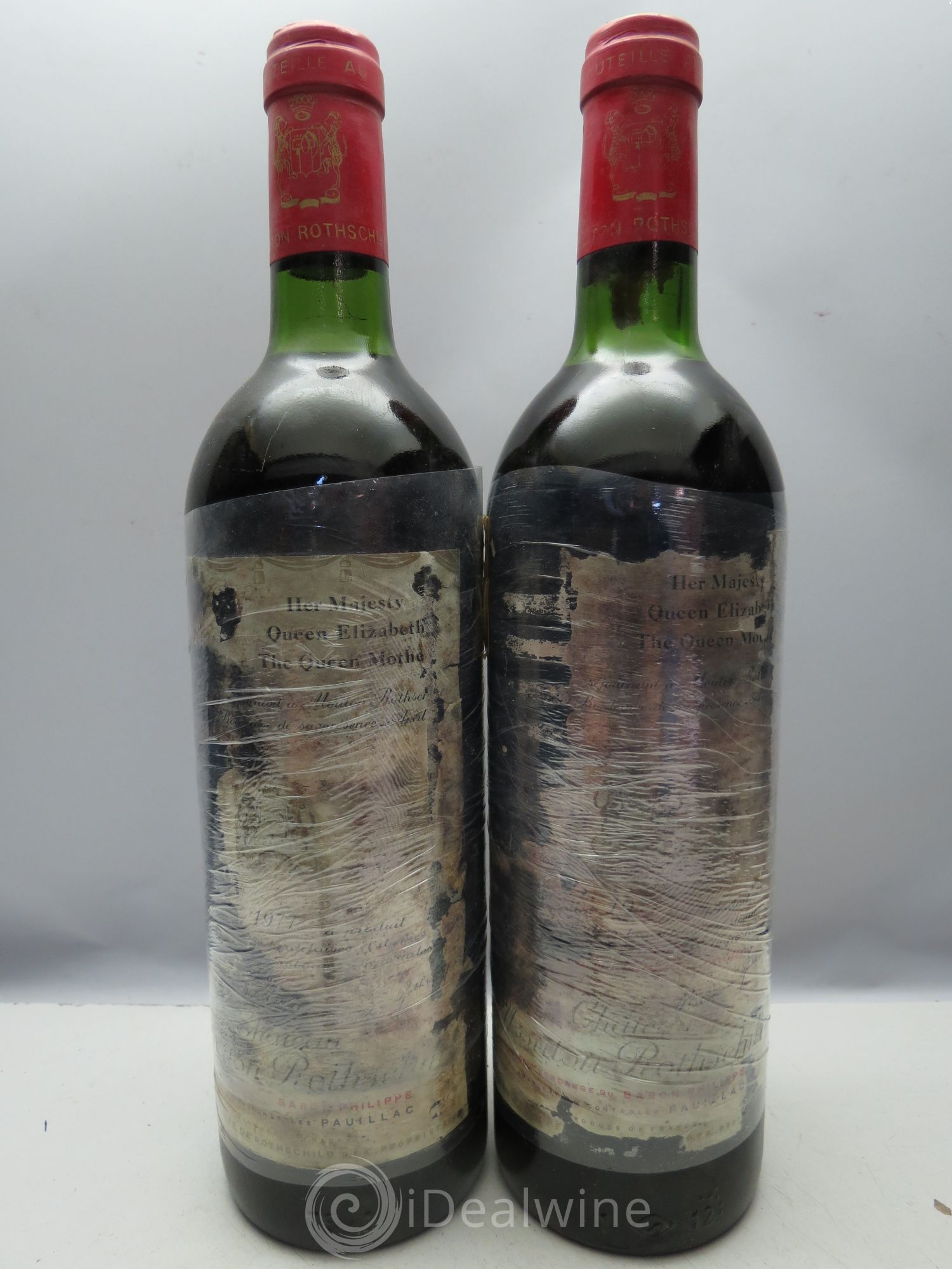 Château Mouton Rothschild 1er Grand Cru Classé (CB sans couvercle) 1977 - Lot de 12 bouteilles - 0