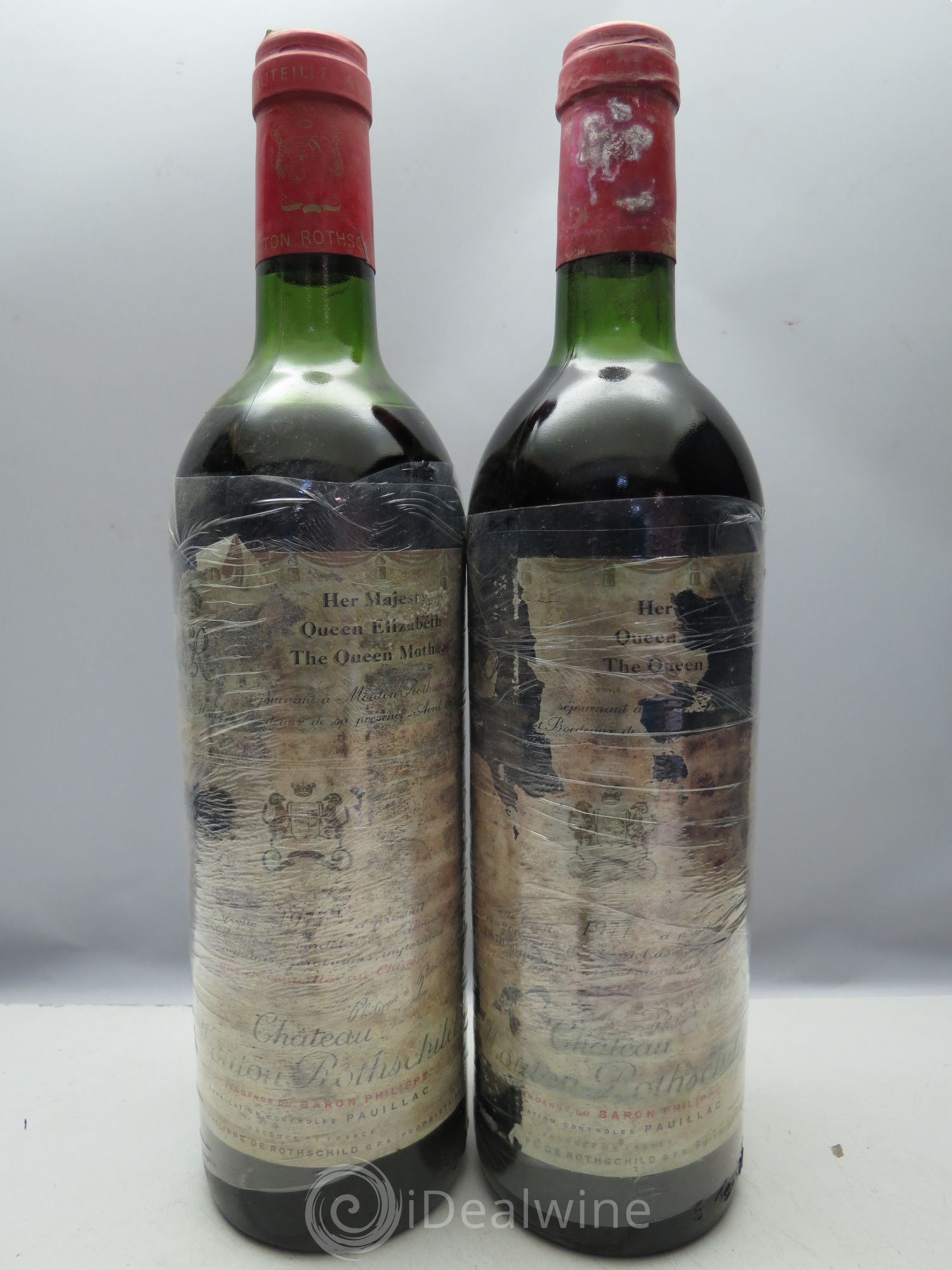Château Mouton Rothschild 1er Grand Cru Classé (CB sans couvercle) 1977 - Lot de 12 bouteilles - 2