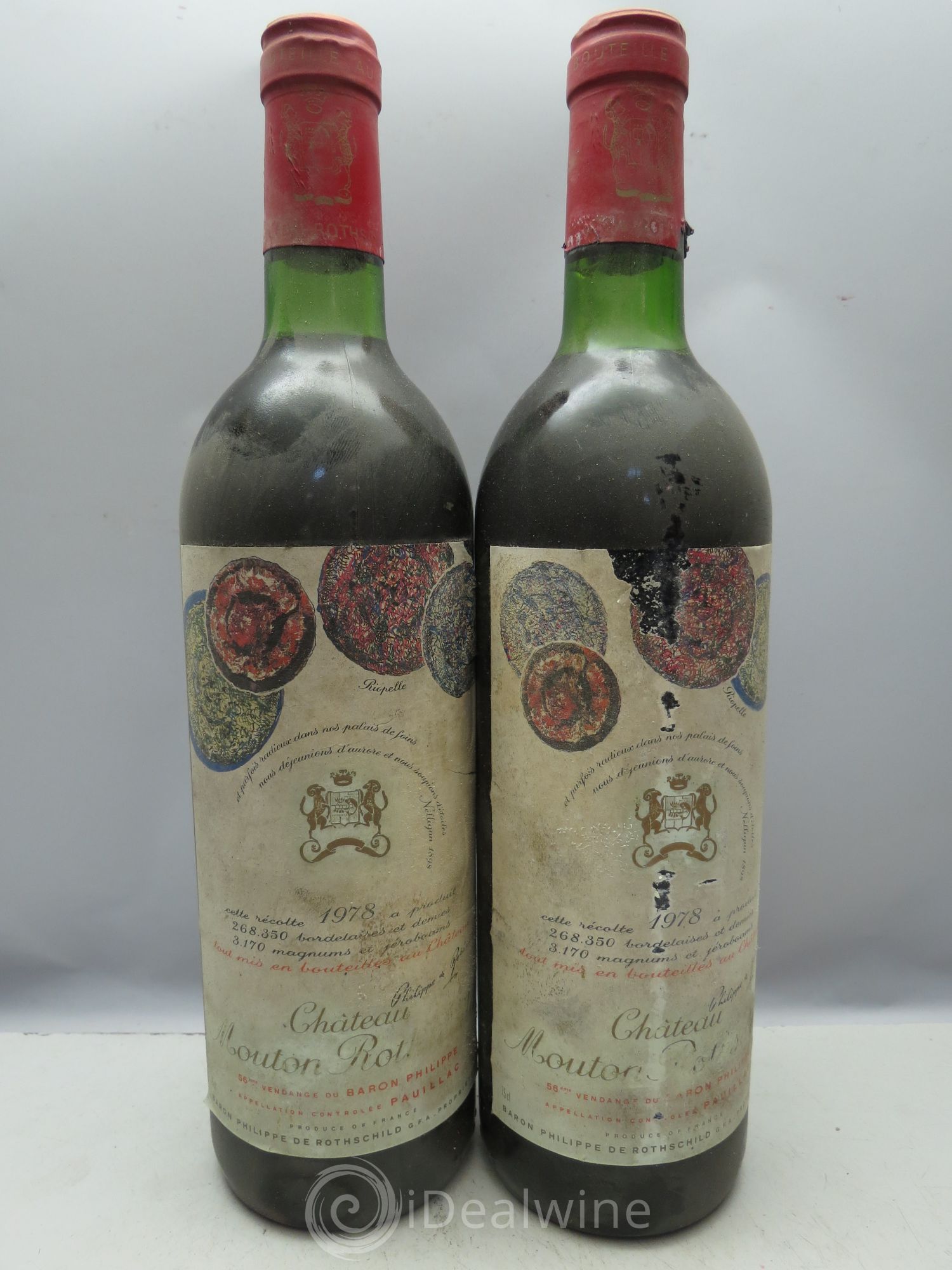 Château Mouton Rothschild 1er Grand Cru Classé 1978 - Lot de 12 bouteilles - 3