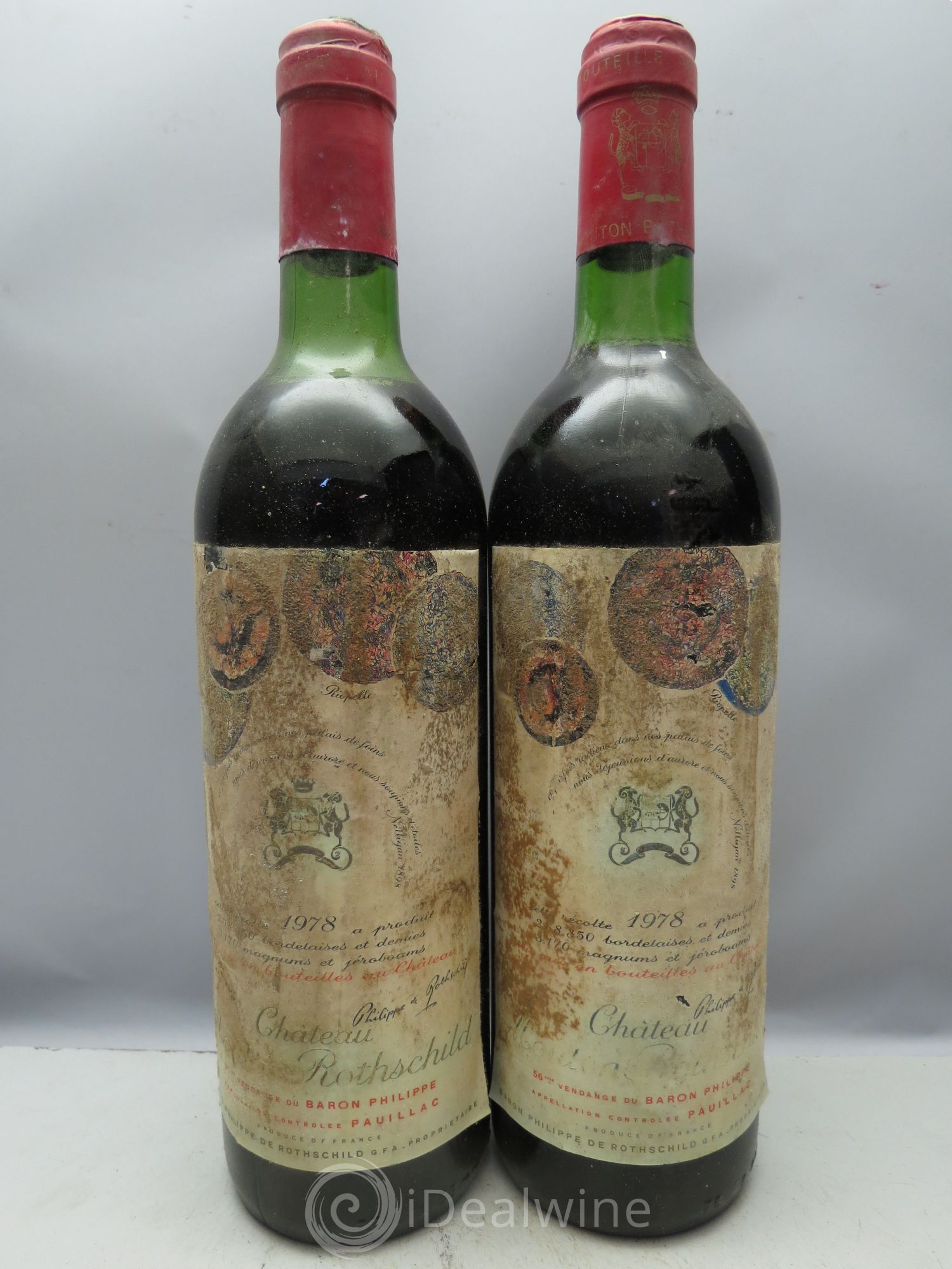 Château Mouton Rothschild 1er Grand Cru Classé 1978 - Lot de 12 bouteilles - 2