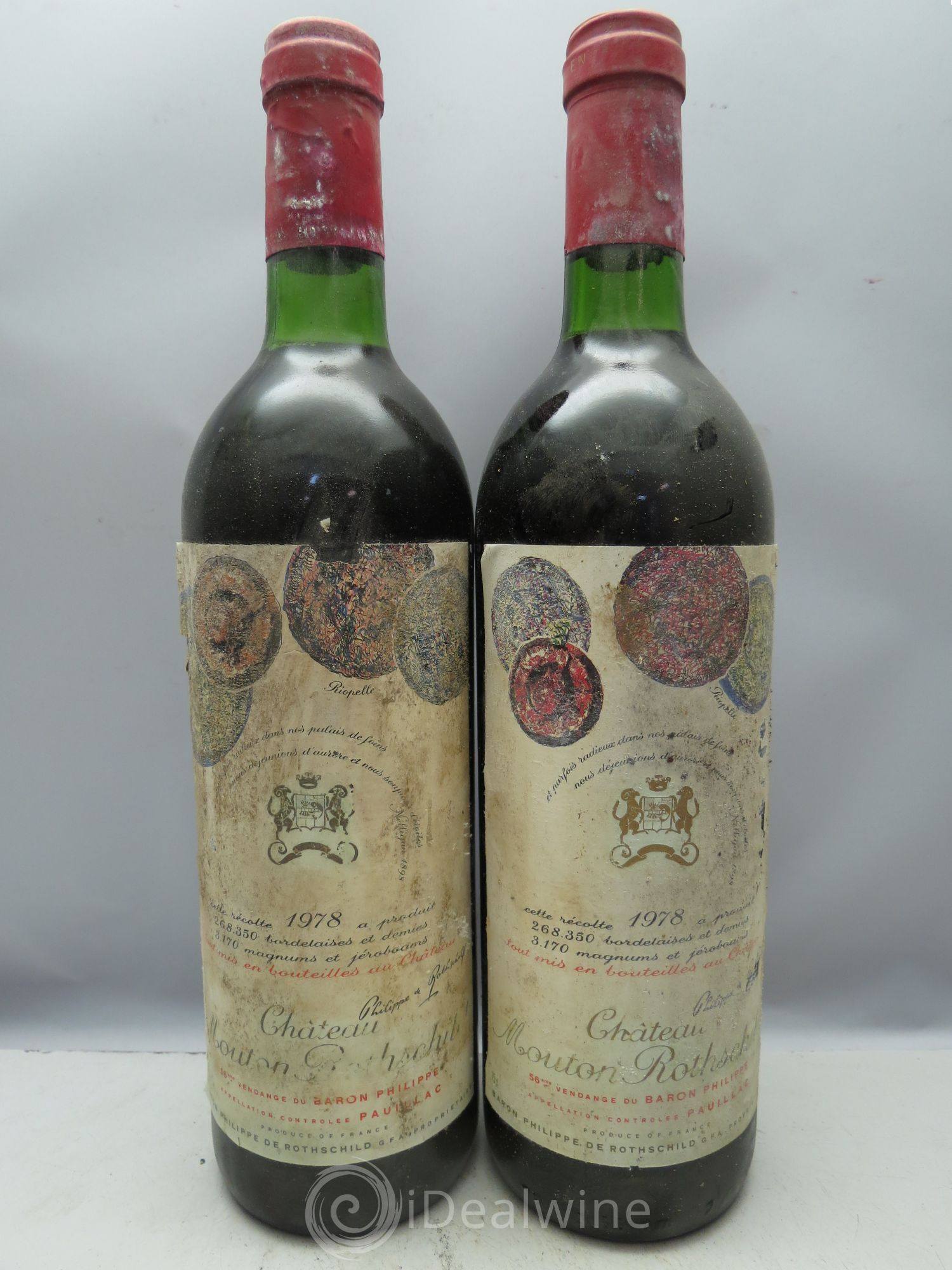 Château Mouton Rothschild 1er Grand Cru Classé 1978 - Lot de 12 bouteilles - 4