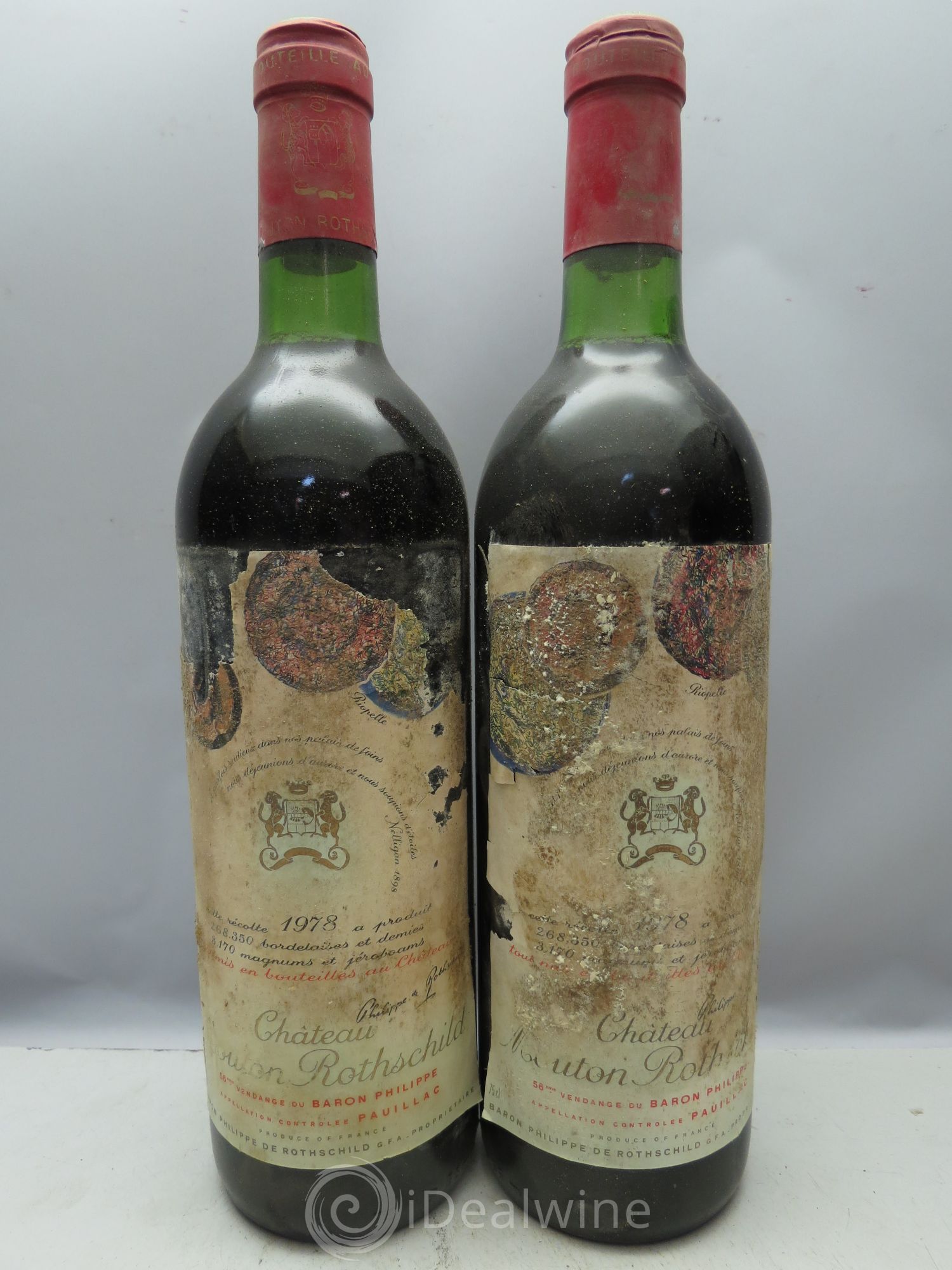 Château Mouton Rothschild 1er Grand Cru Classé 1978 - Lot de 12 bouteilles - 5