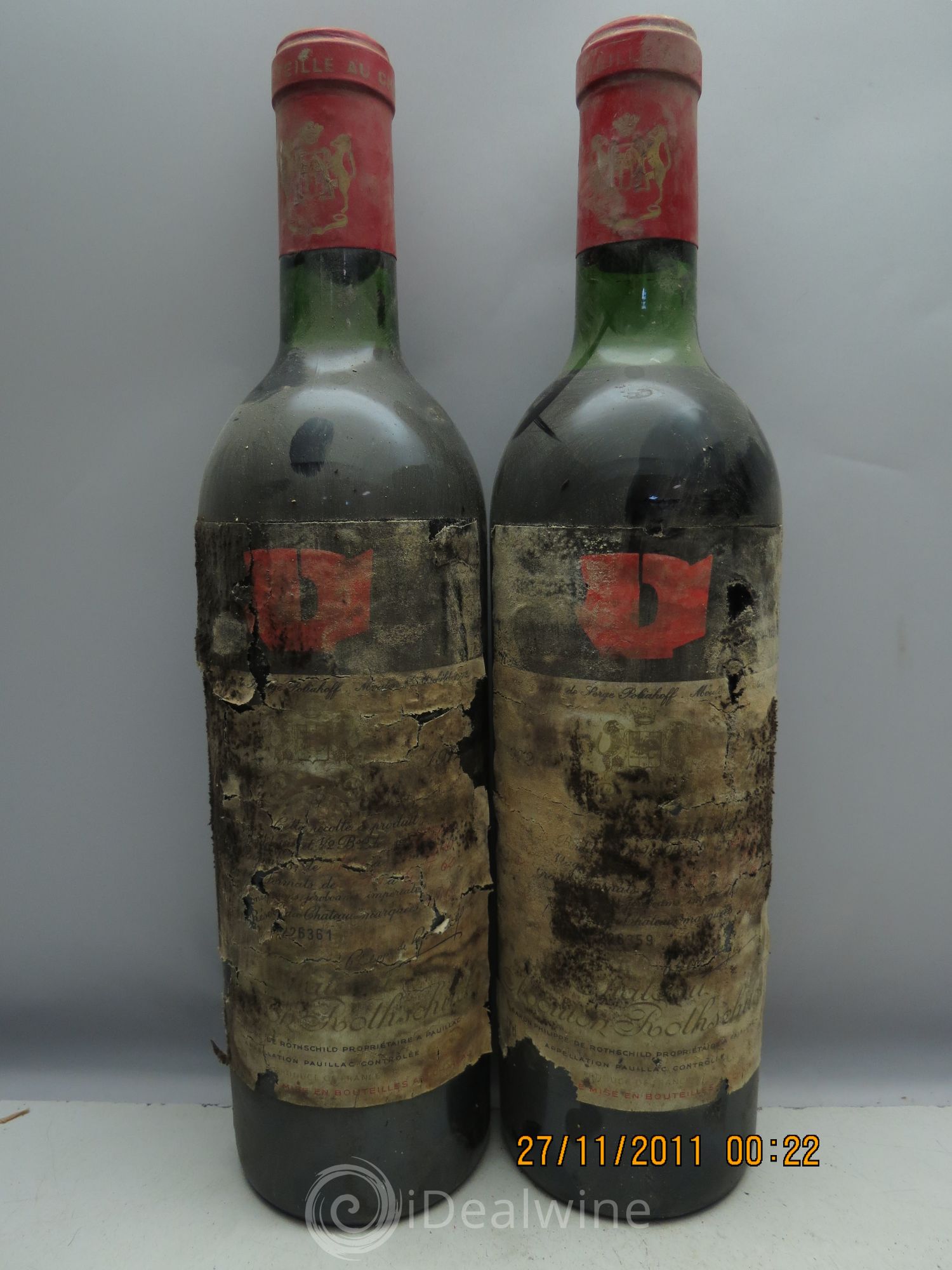 Château Mouton Rothschild 1er Grand Cru Classé 1972 - Lot de 6 bouteilles - 2