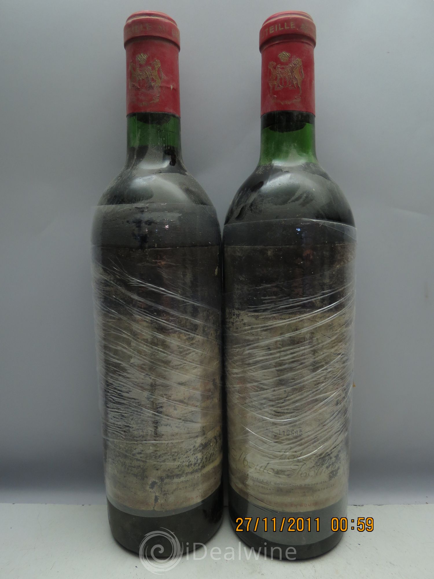 Château Mouton Rothschild 1er Grand Cru Classé 1971 - Lot de 12 bouteilles - 2