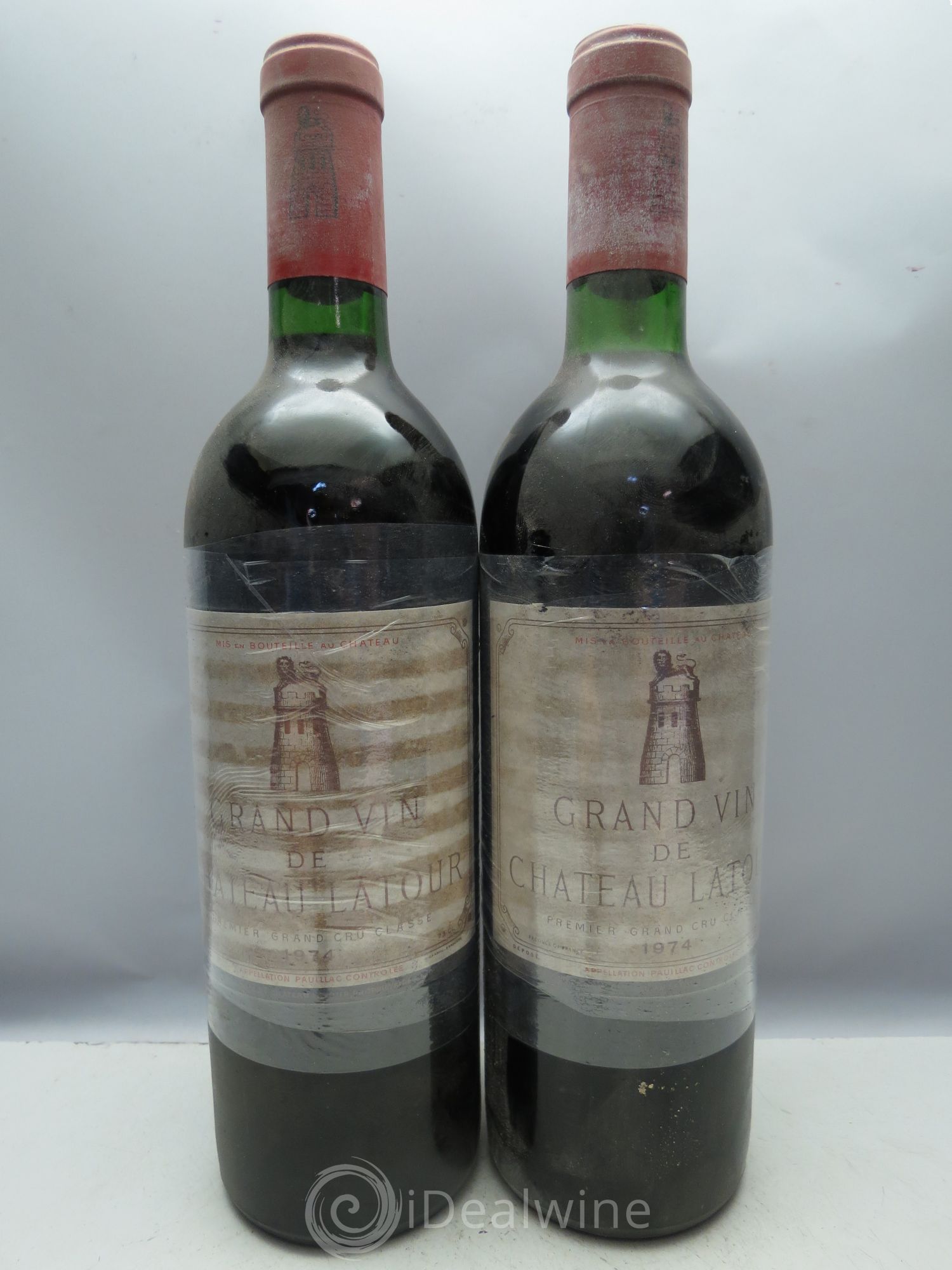 Château Latour 1er Grand Cru Classé (CB sans couvercle)  1974 - Lot de 12 bouteilles - 5