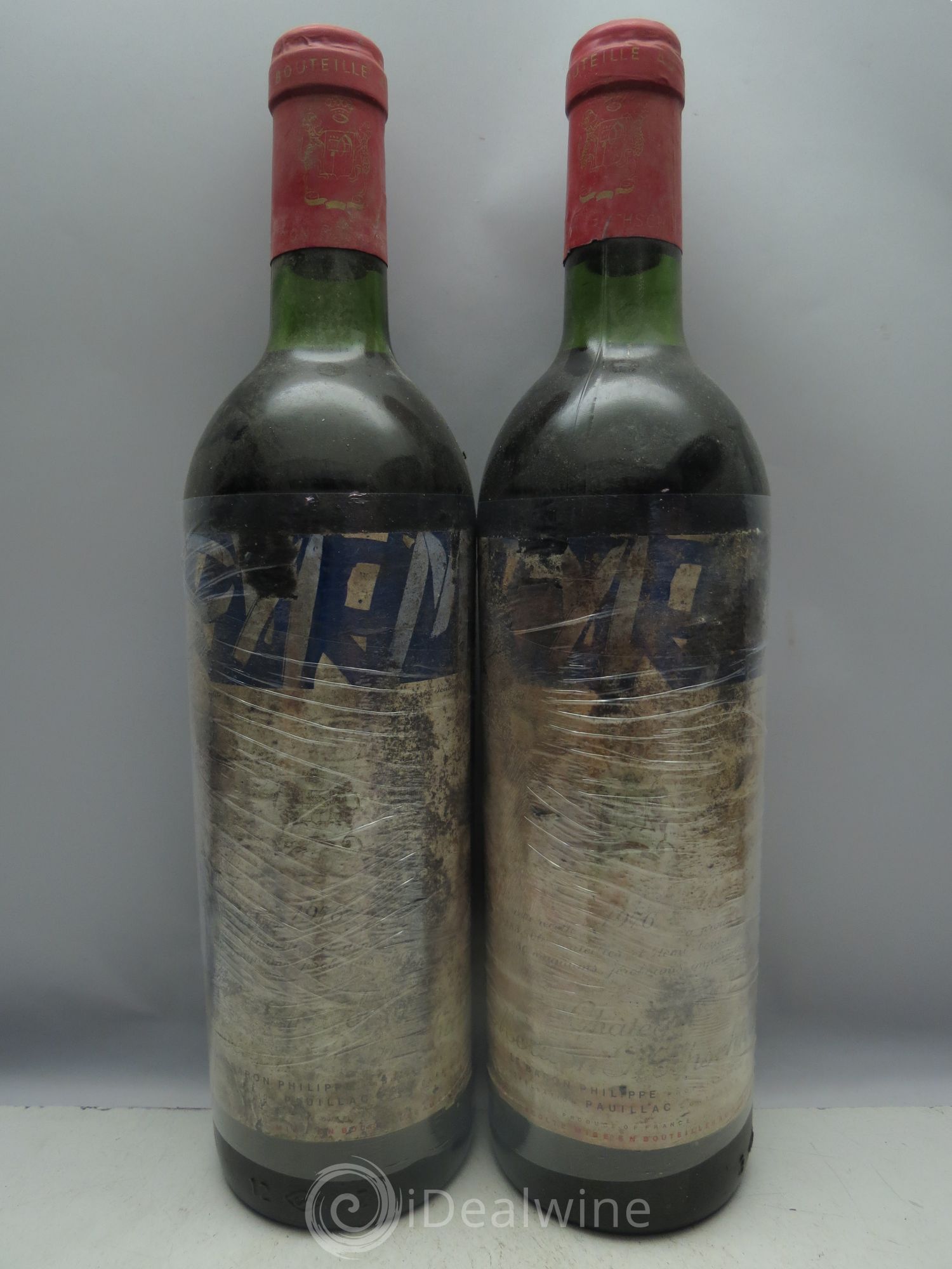 Château Mouton Rothschild 1er Grand Cru Classé 1976 - Lot de 12 bouteilles - 0