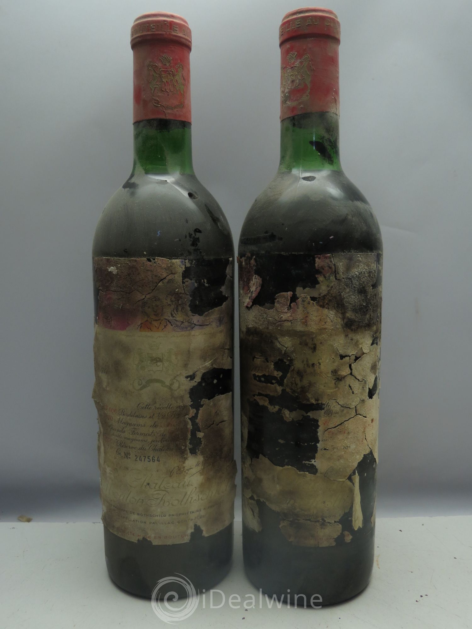 Château Mouton Rothschild 1er Grand Cru Classé 1970 - Lot de 6 bouteilles - 2