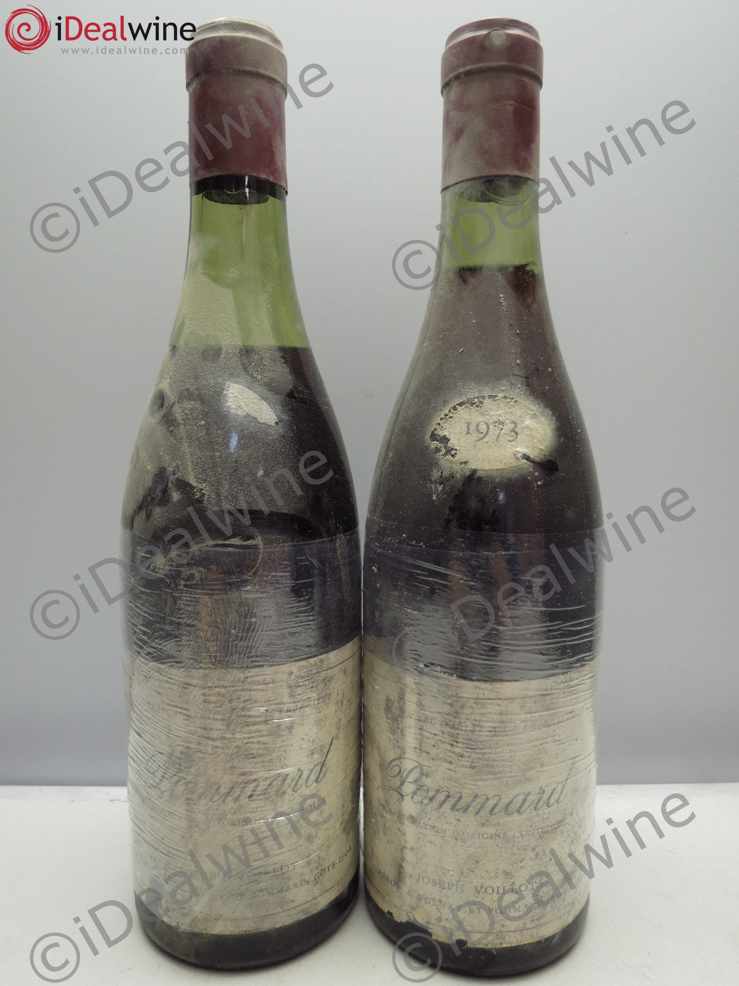 Pommard J.Voillot (1 caps.abimée) 1973 - Posten von 2 Flaschen - 0
