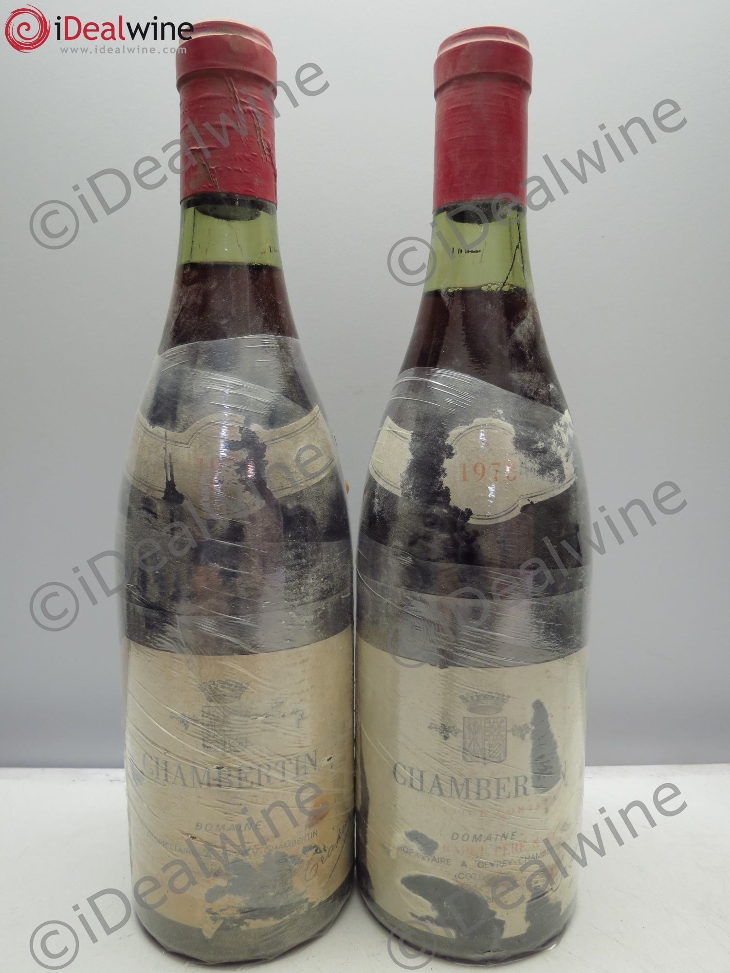 Chambertin Grand Cru Domaine Trapet 1973 - Lot de 2 bouteilles - 0