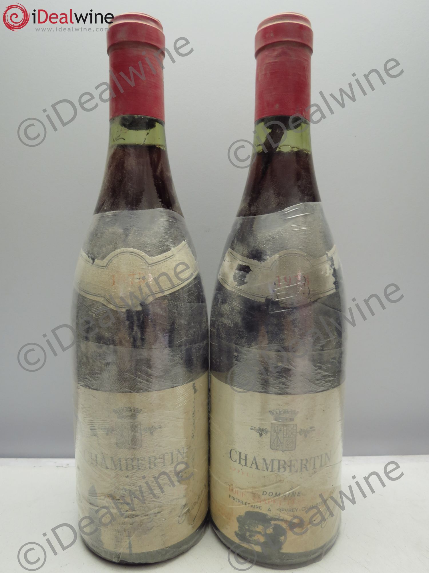 Chambertin Grand Cru Domaine Trapet 1973 - Lot de 2 bouteilles - 0