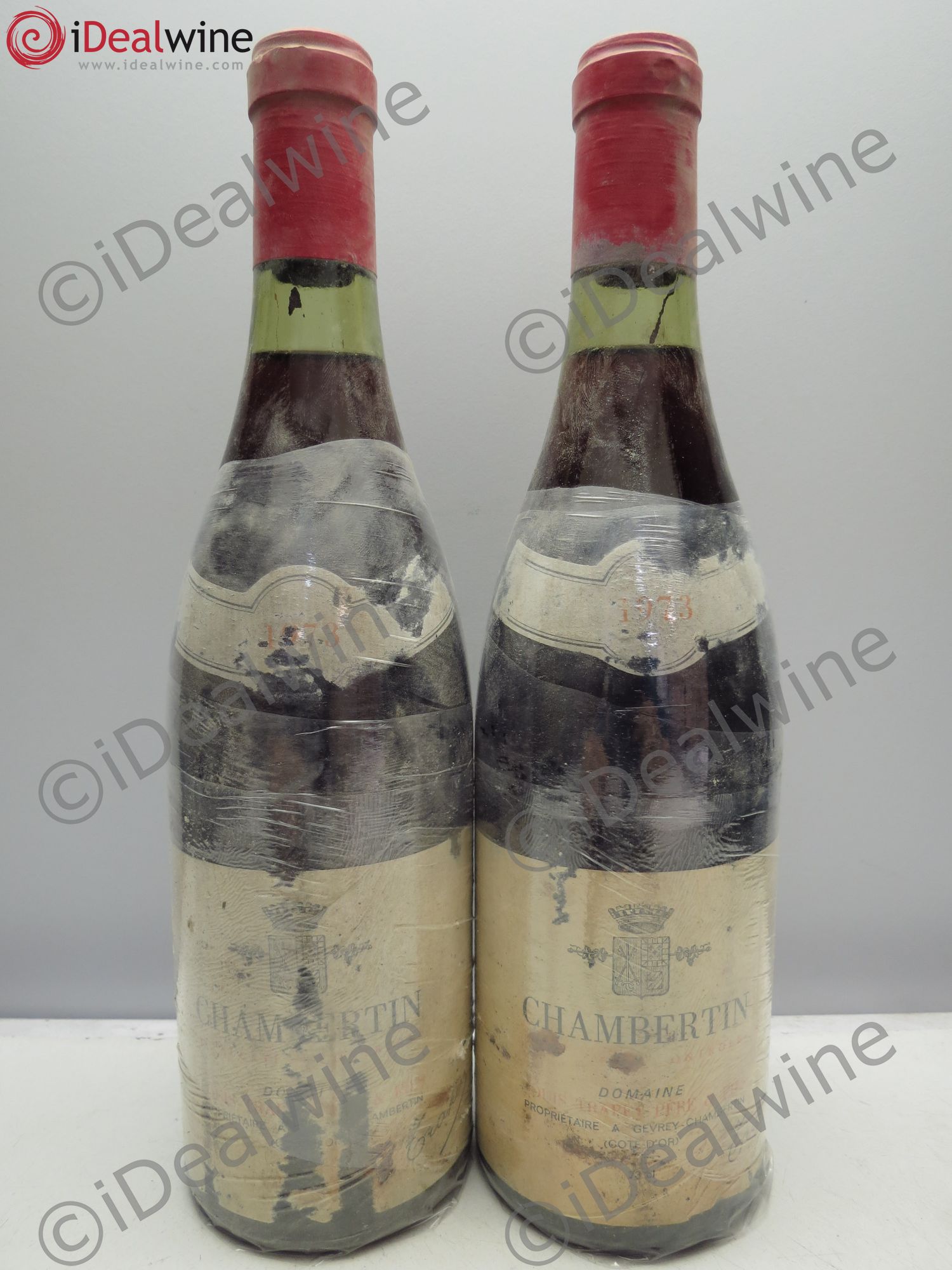 Chambertin Grand Cru Domaine Trapet 1973 - Lot de 2 bouteilles - 0