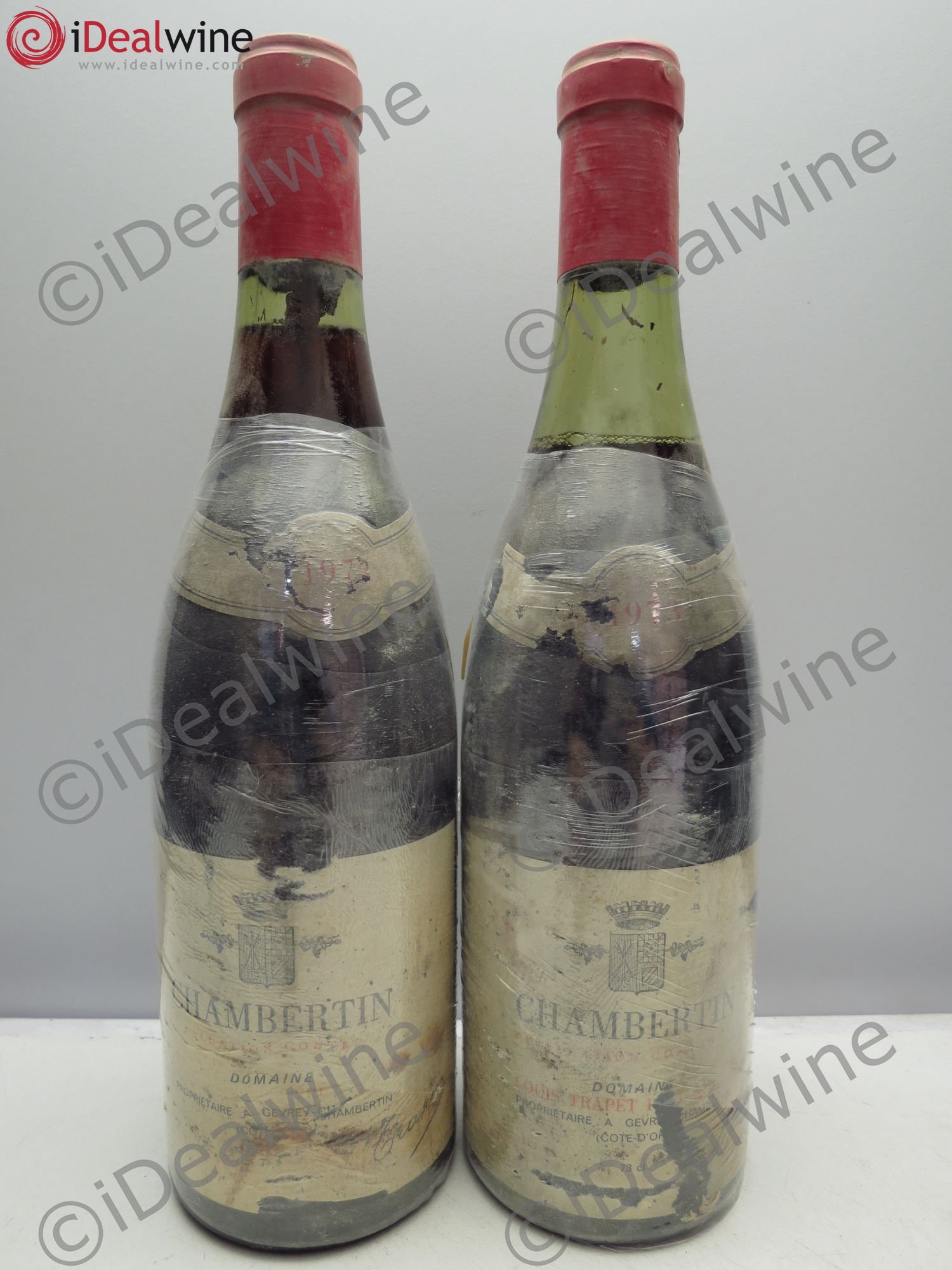 Chambertin Grand Cru Domaine Trapet 1973 - Lot de 2 bouteilles - 0