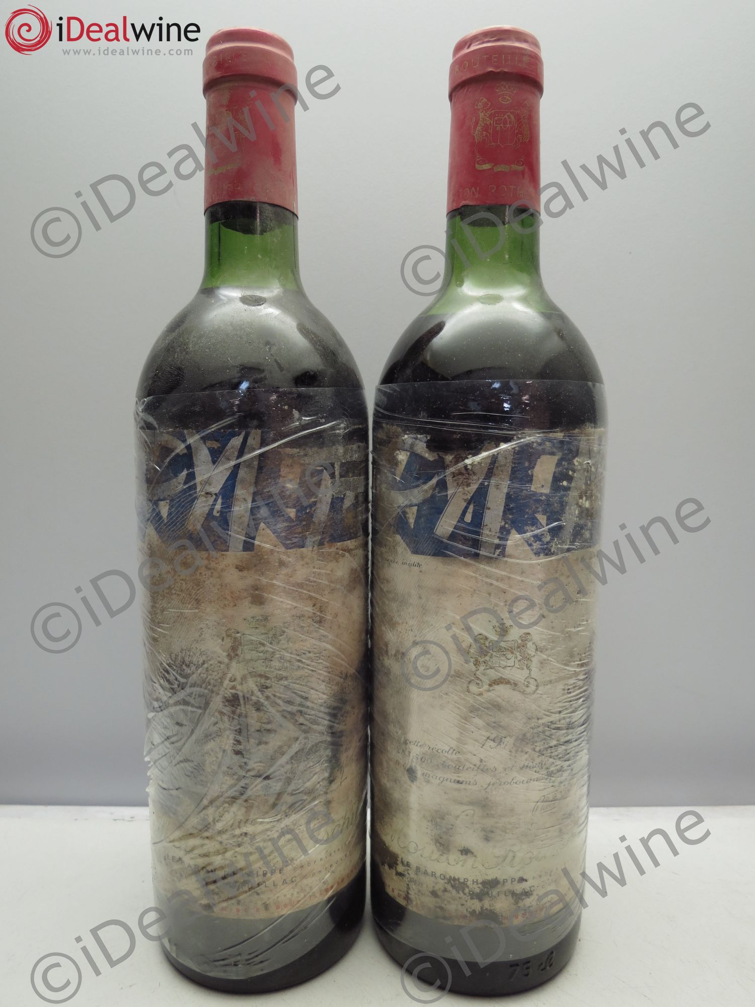 Château Mouton Rothschild 1er Grand Cru Classé 1976 - Lot de 2 bouteilles - 0