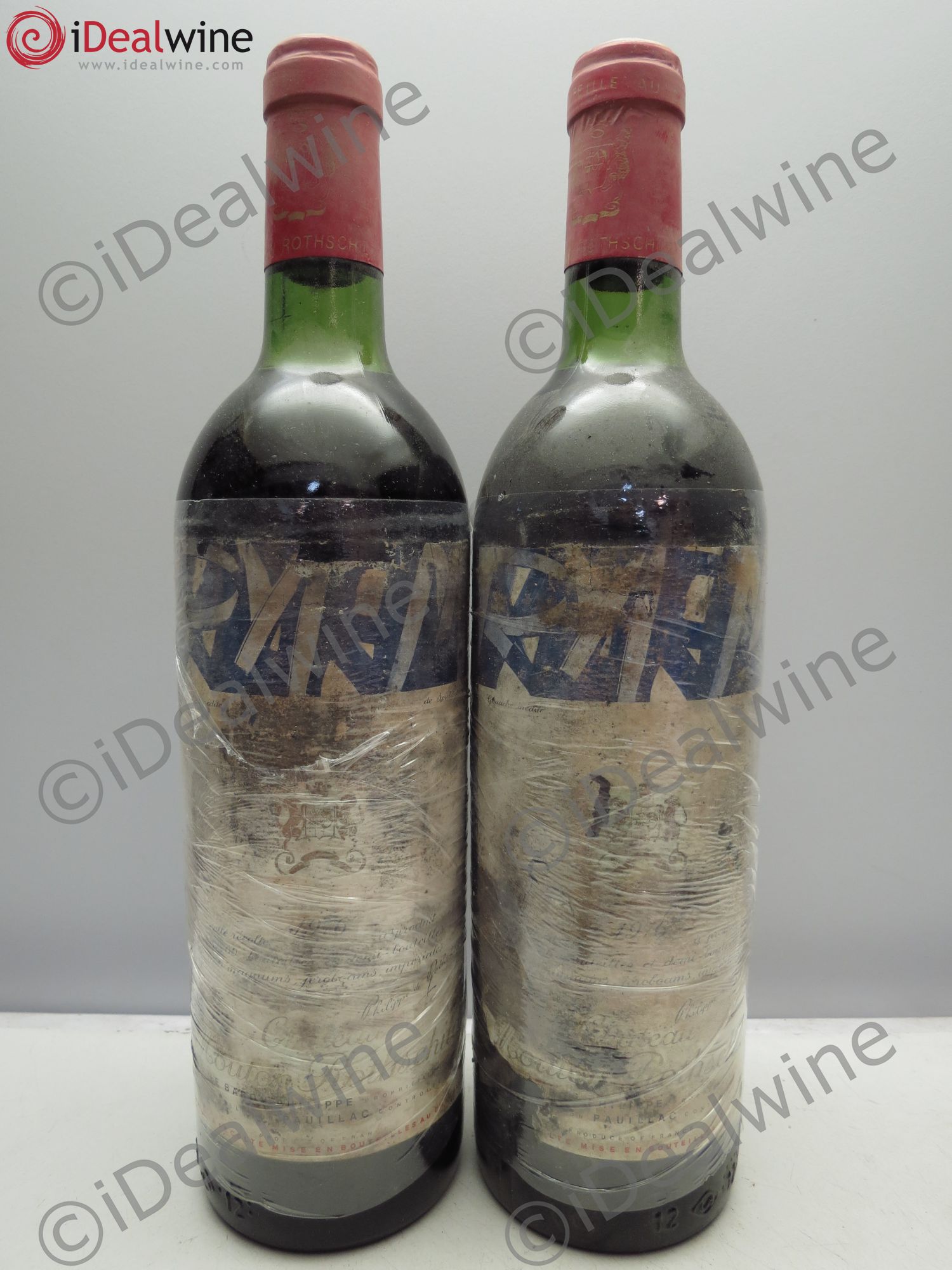 Château Mouton Rothschild 1er Grand Cru Classé 1976 - Lot de 2 bouteilles - 0
