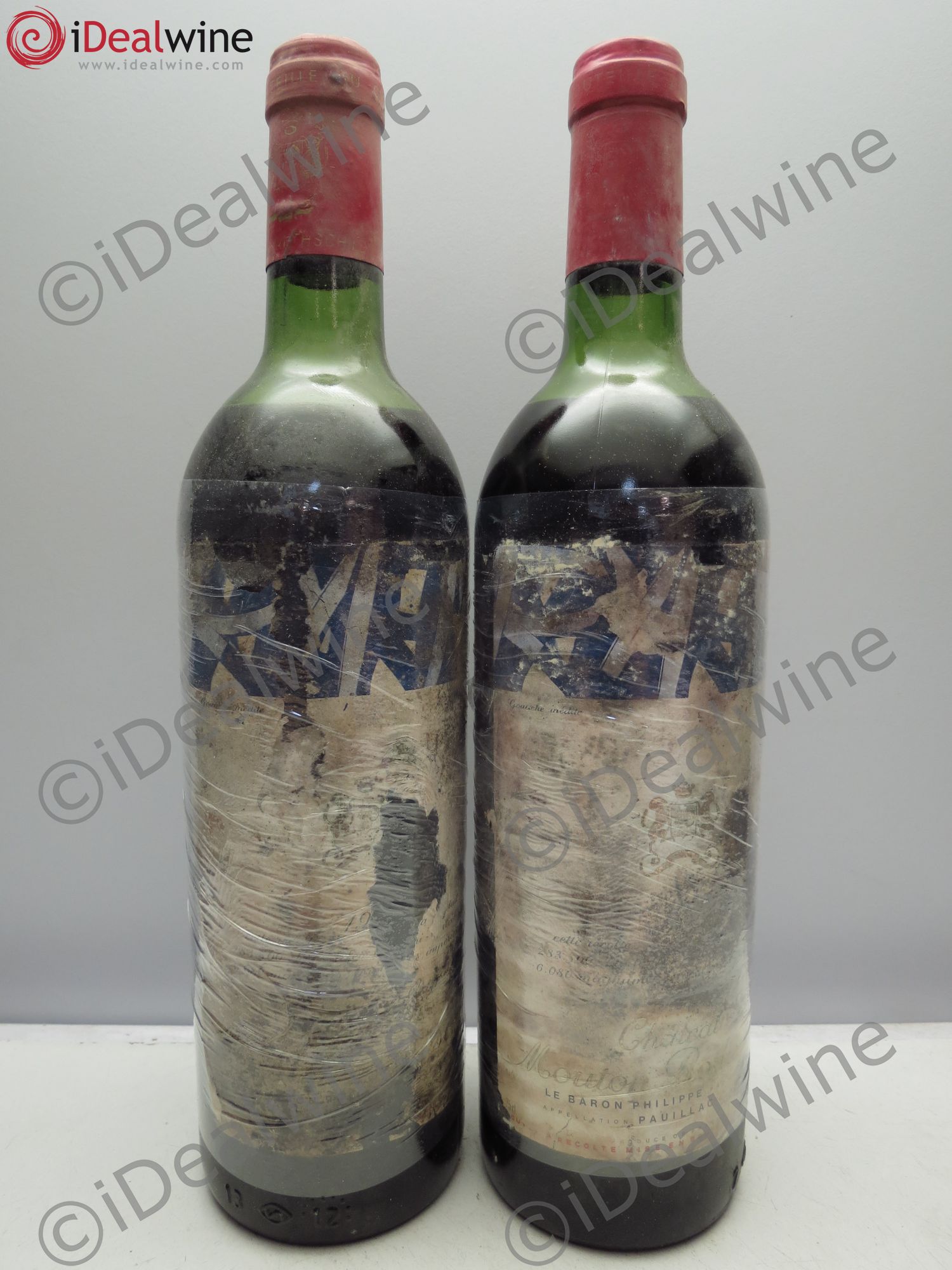 Château Mouton Rothschild 1er Grand Cru Classé 1976 - Lot de 2 bouteilles - 0