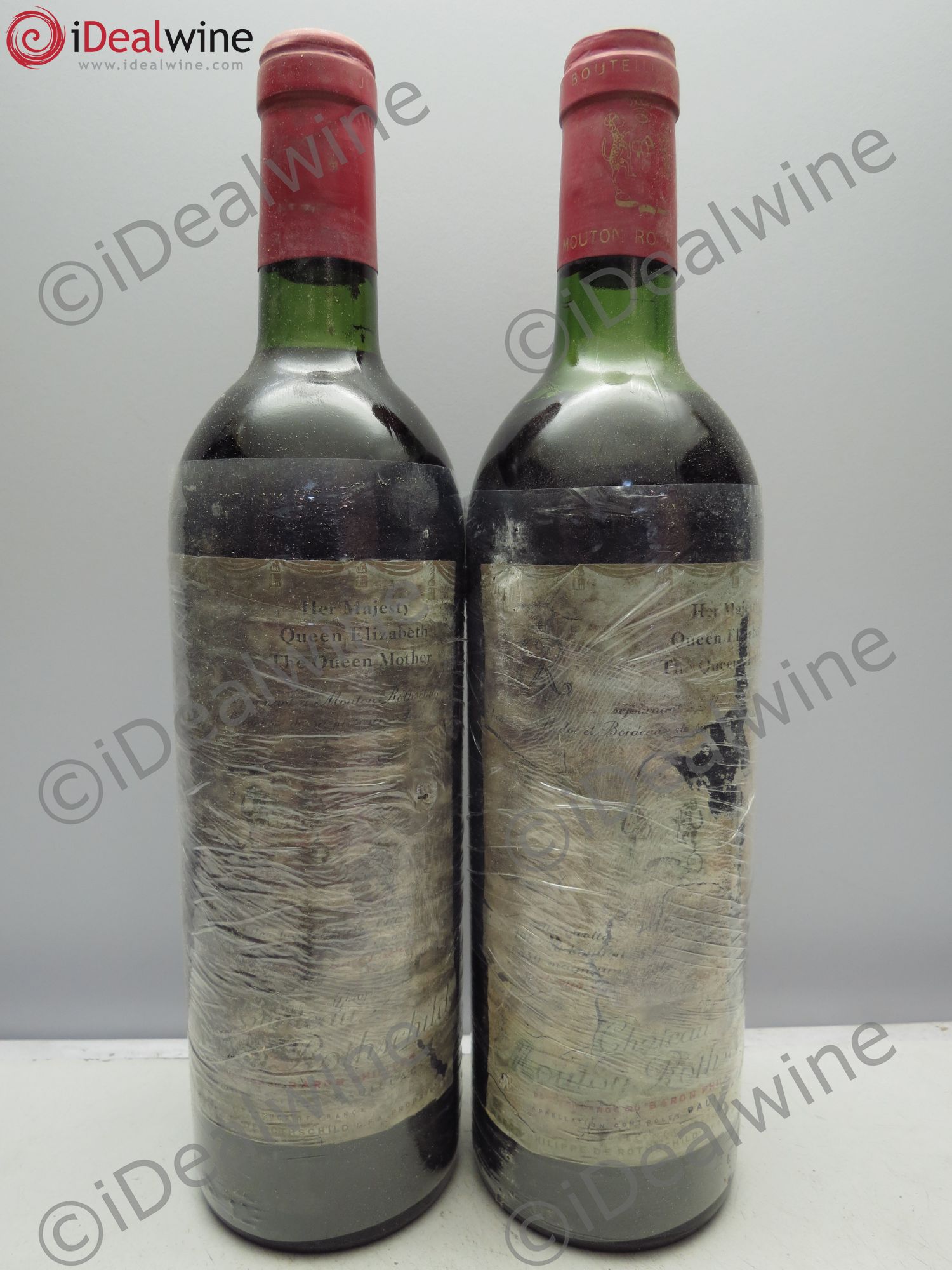 Château Mouton Rothschild 1er Grand Cru Classé 1977 - Lot de 2 bouteilles - 0