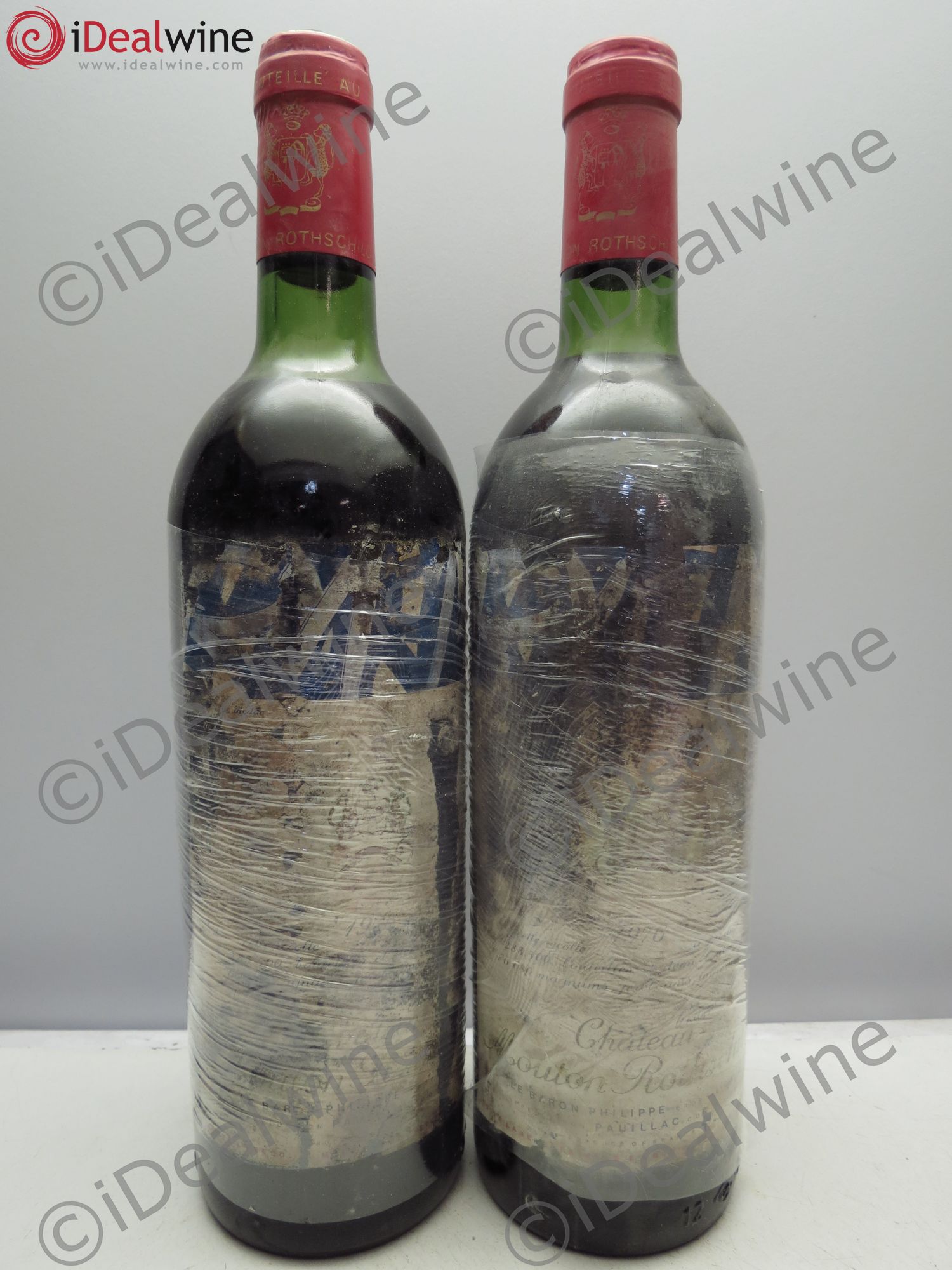 Château Mouton Rothschild 1er Grand Cru Classé 1976 - Lot de 2 bouteilles - 0