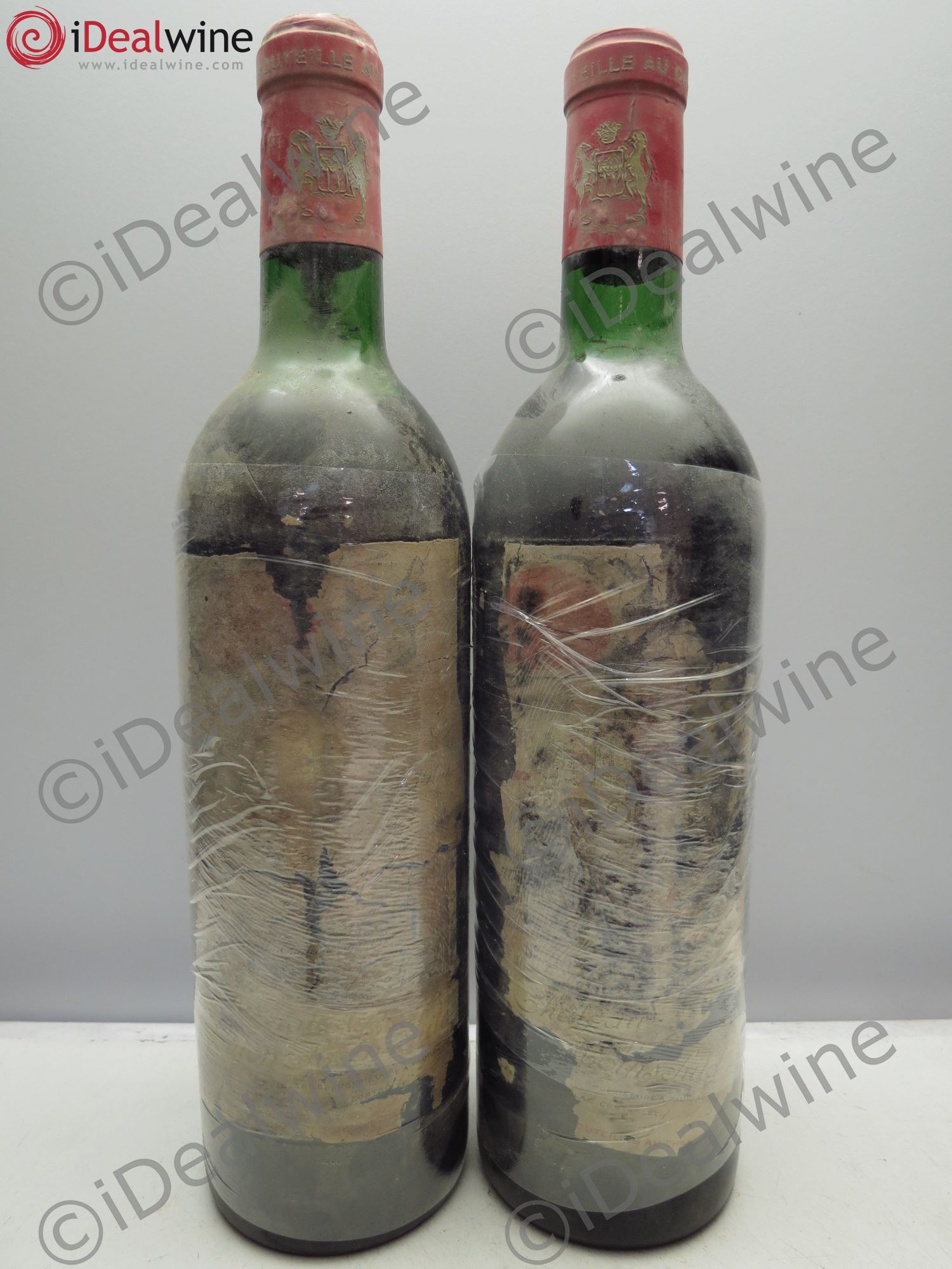 Château Mouton Rothschild 1er Grand Cru Classé 1969 - Lot de 2 bouteilles - 0