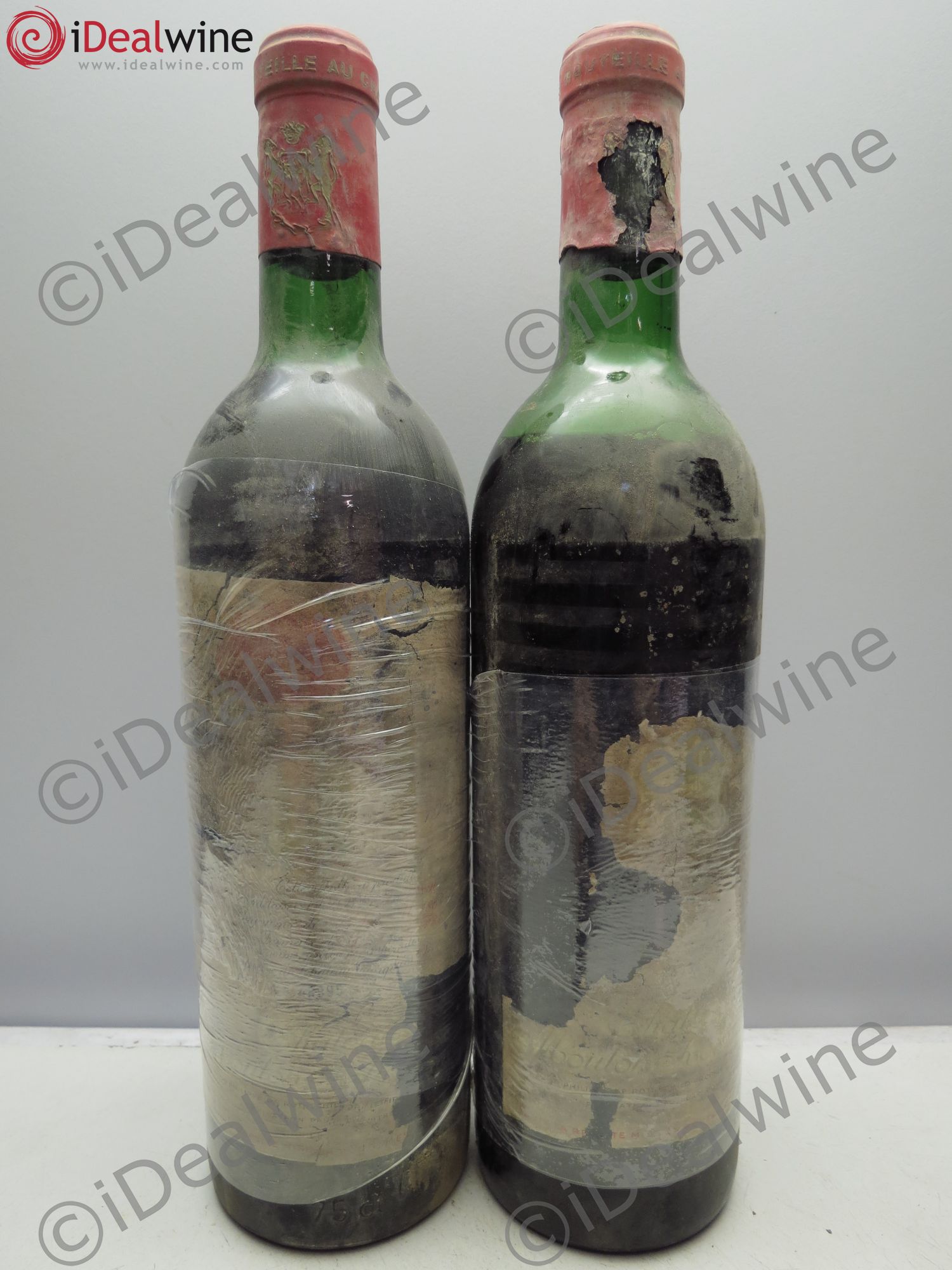 Château Mouton Rothschild 1er Grand Cru Classé 1969 - Lot de 2 bouteilles - 0