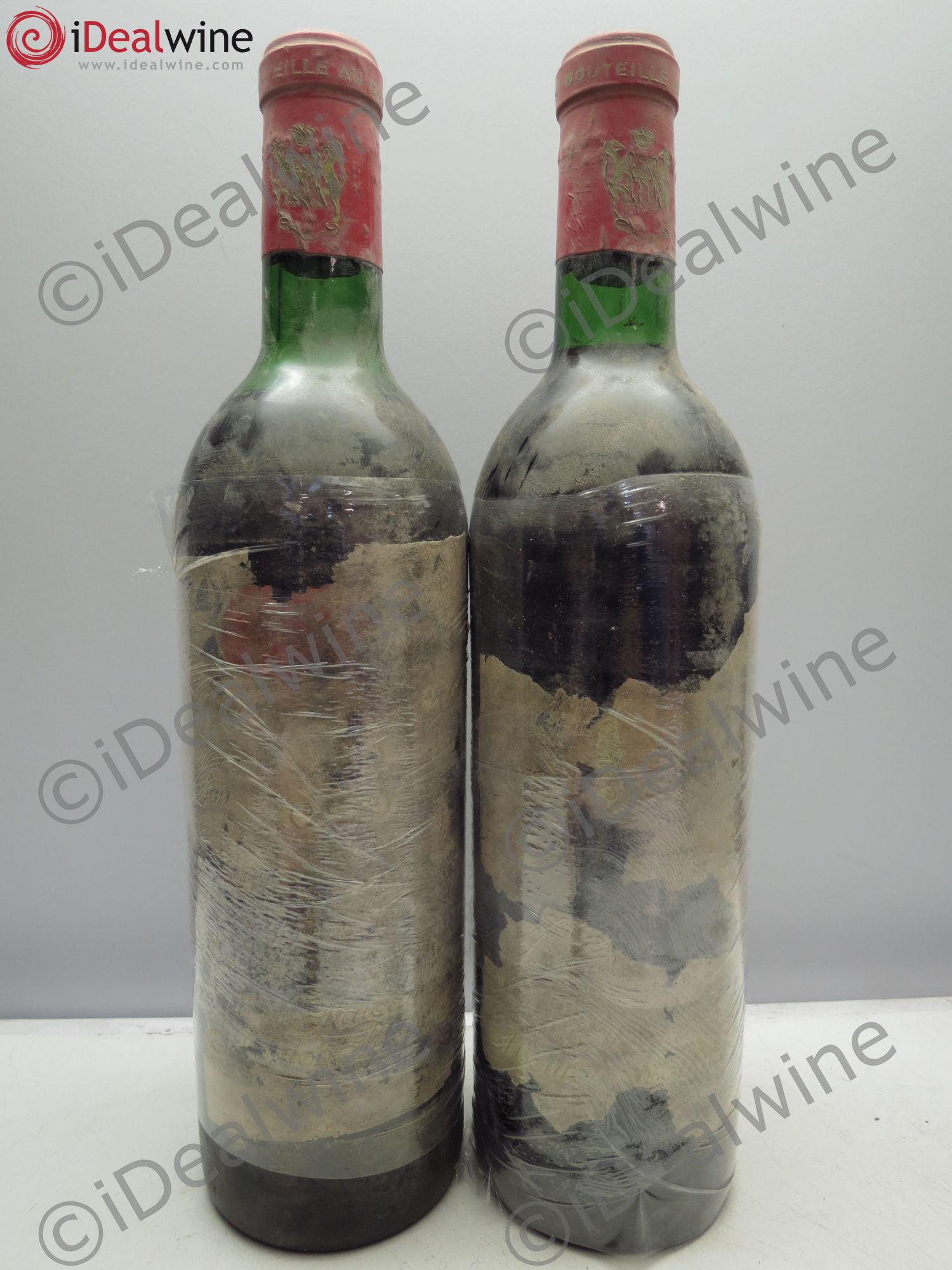Château Mouton Rothschild 1er Grand Cru Classé 1969 - Lot de 2 bouteilles - 0