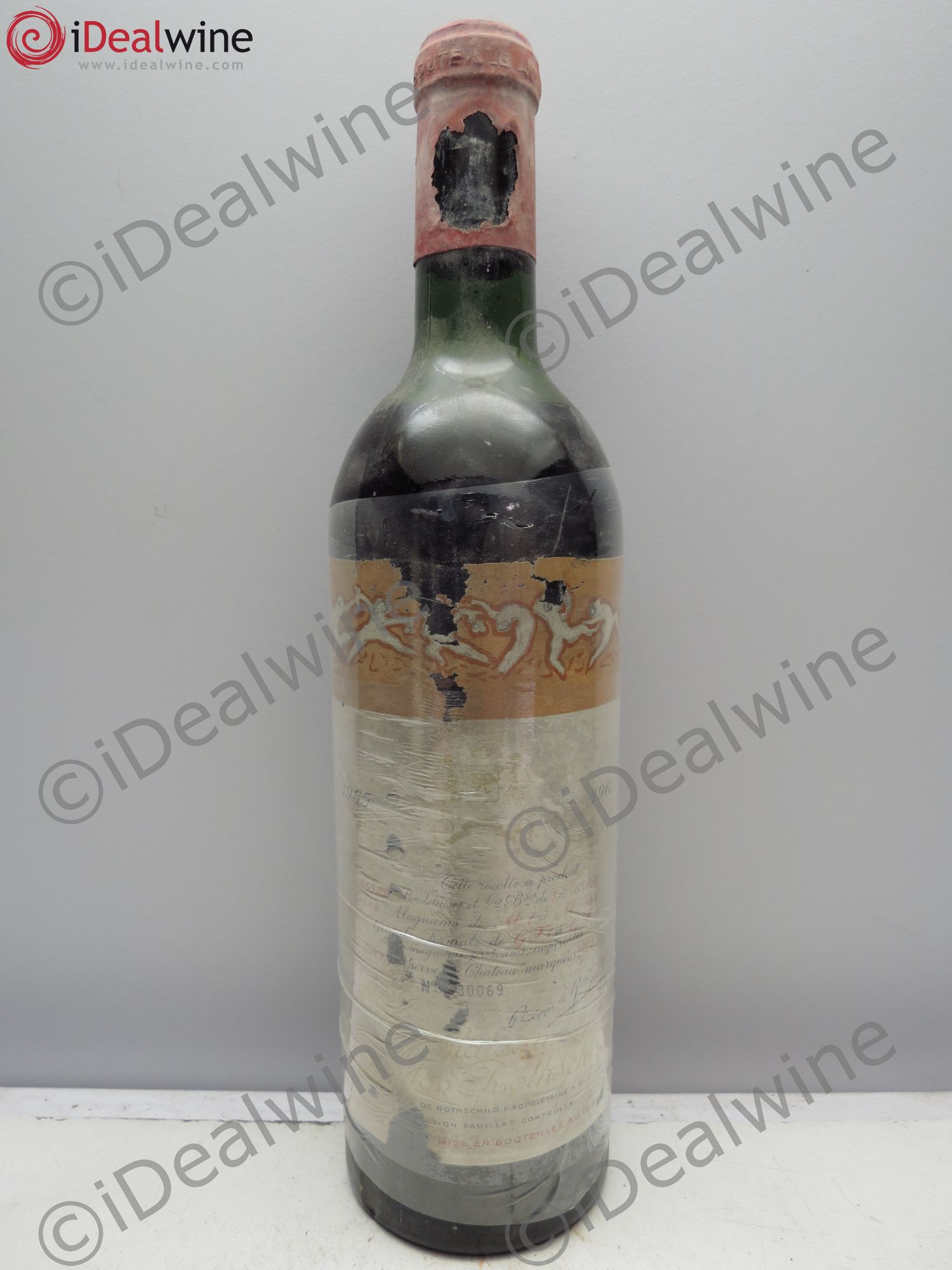 Château Mouton Rothschild 1er Grand Cru Classé 1965 - Lot de 1 bouteille - 0