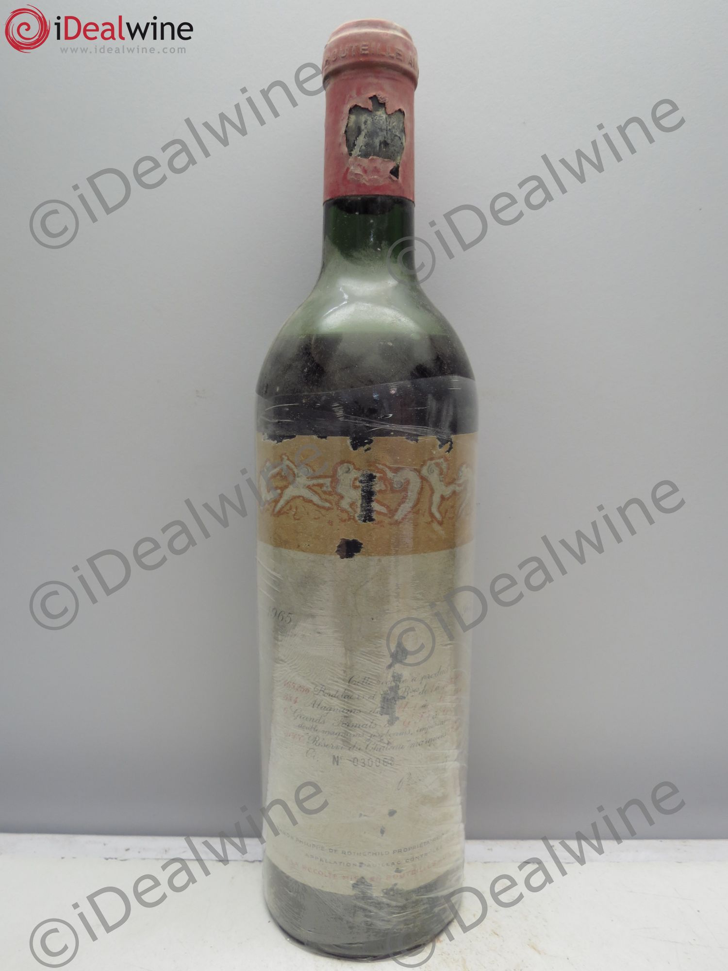 Château Mouton Rothschild 1er Grand Cru Classé 1965 - Lot de 1 bouteille - 0