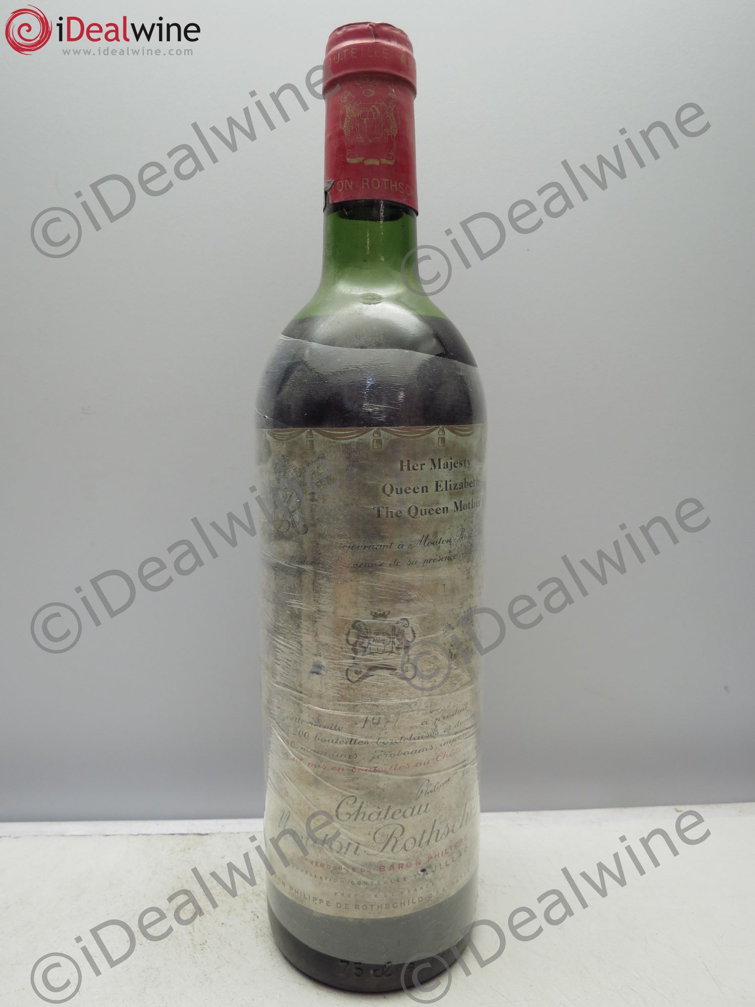 Château Mouton Rothschild 1er Grand Cru Classé 1977 - Lot de 1 bouteille - 0