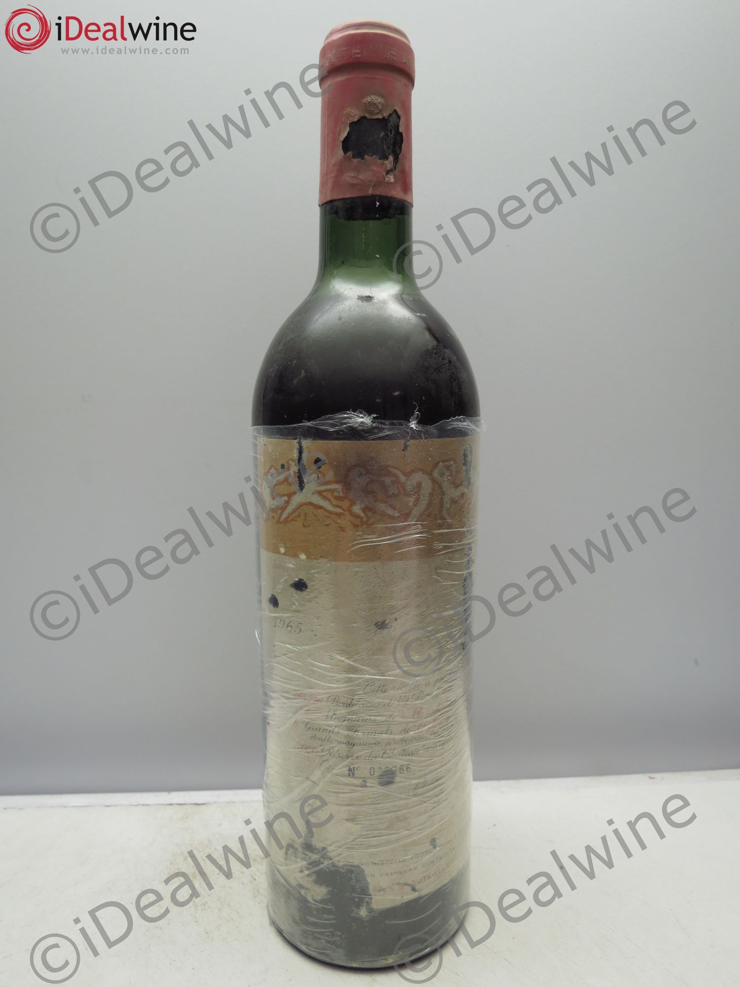 Château Mouton Rothschild 1er Grand Cru Classé 1965 - Lot de 1 bouteille - 0