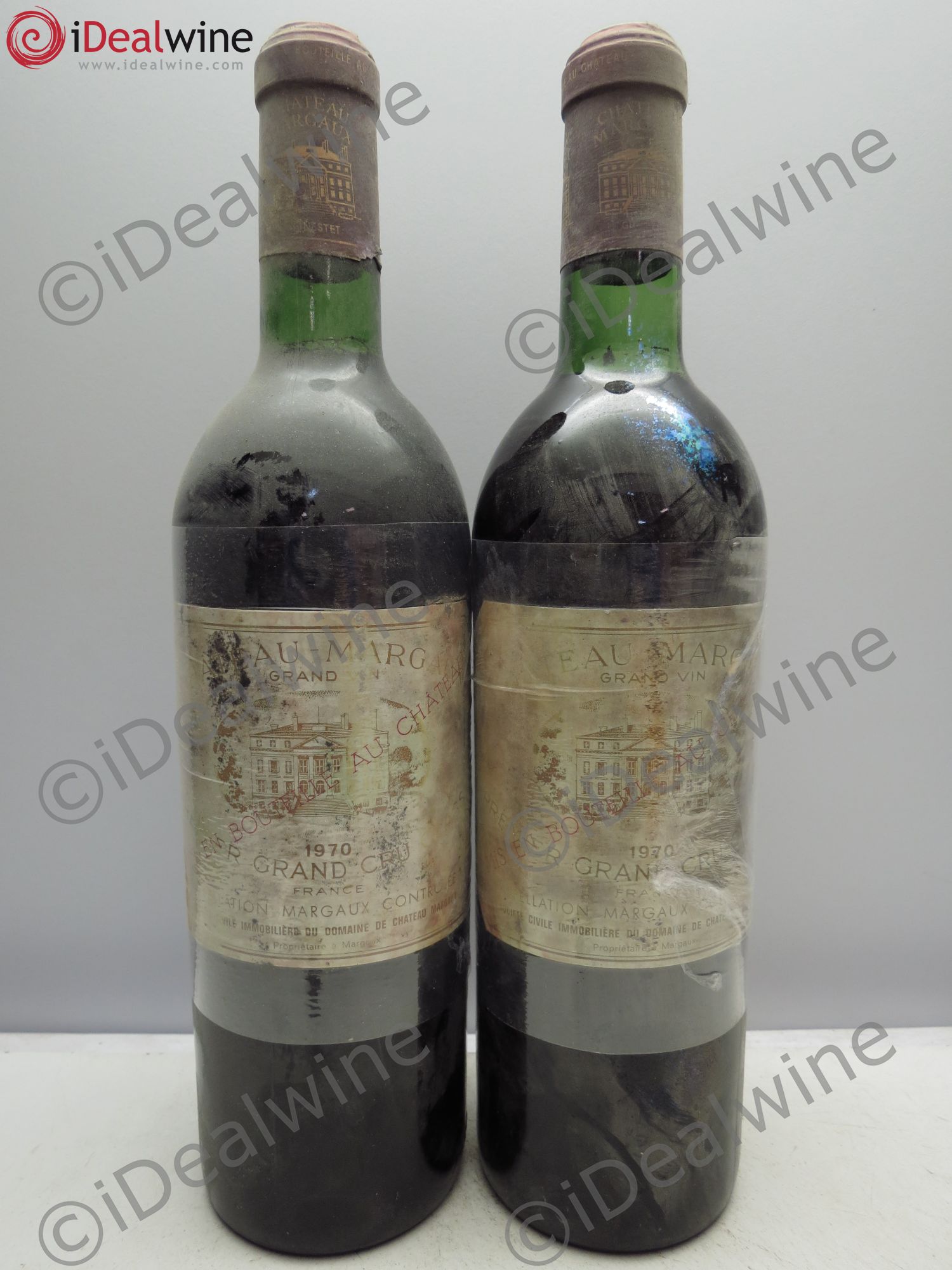 Château Margaux 1er Grand Cru Classé 1970 - Lot de 2 bouteilles - 0