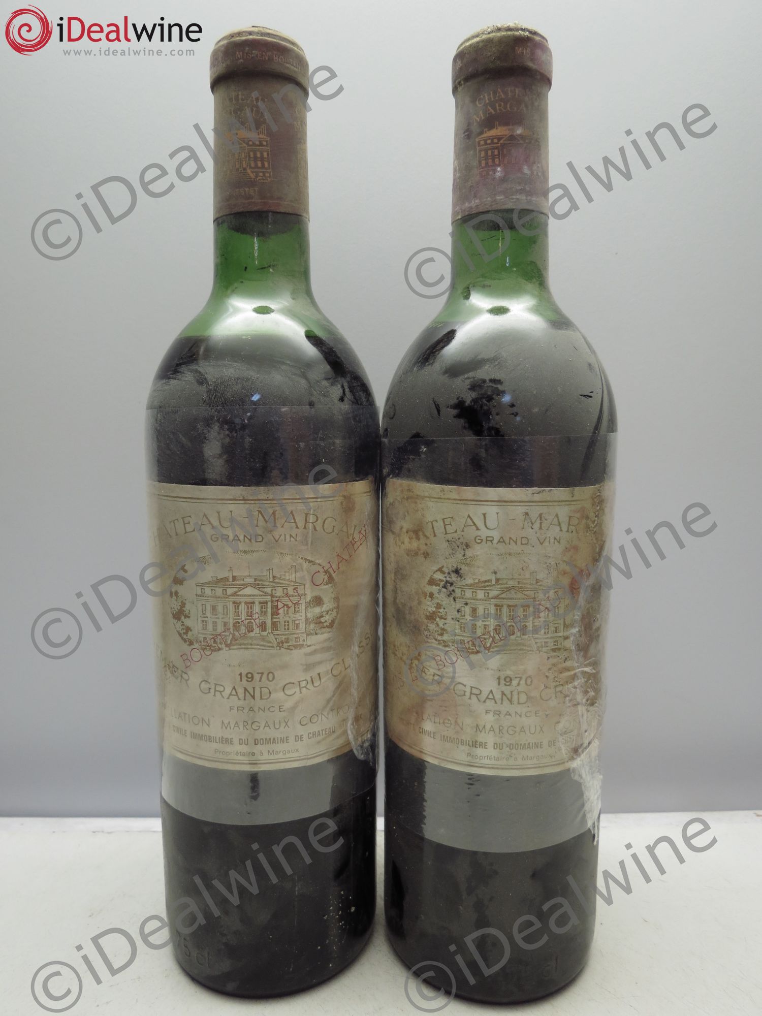 Château Margaux 1er Grand Cru Classé 1970 - Lot de 2 bouteilles - 0