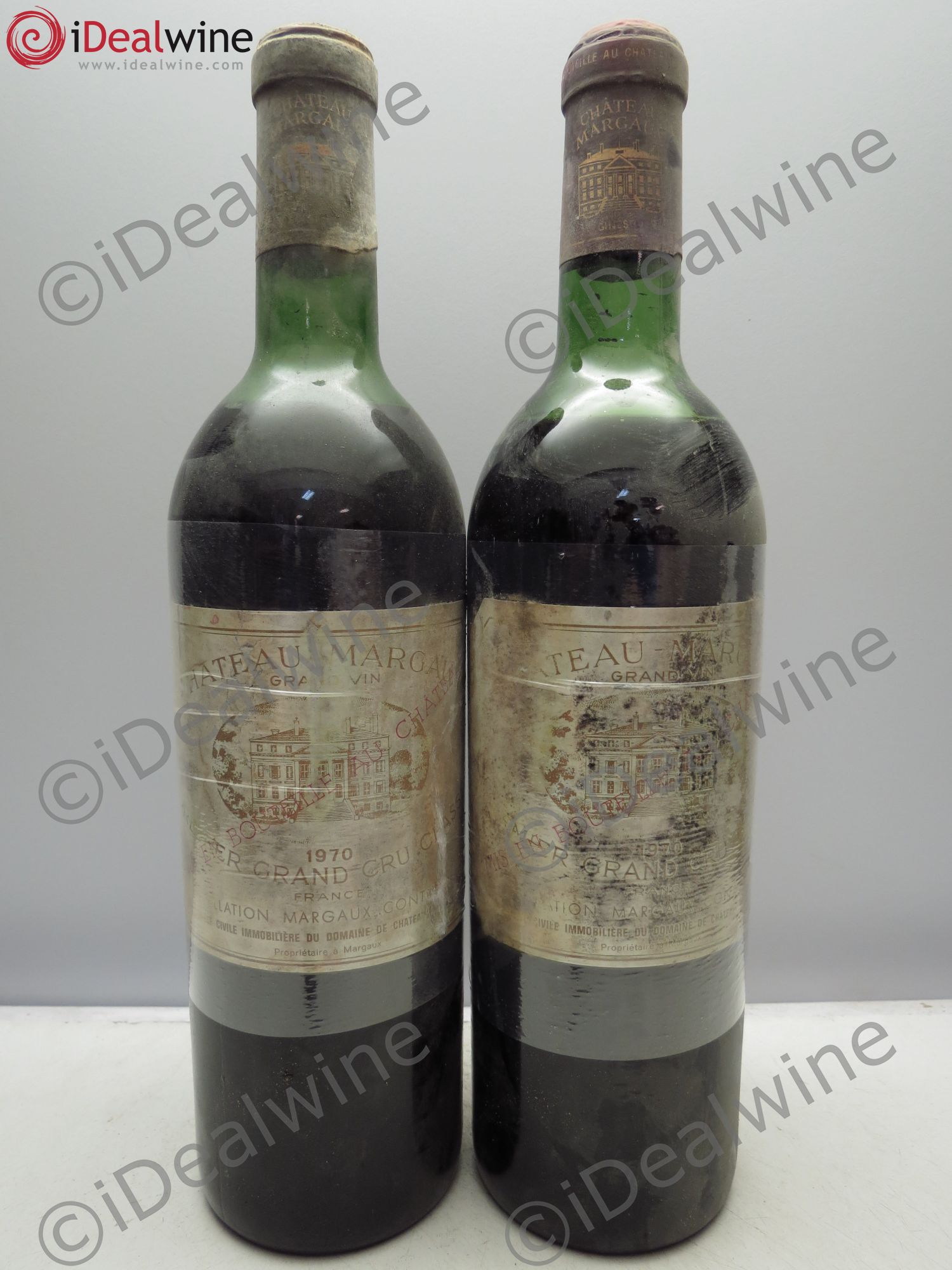 Château Margaux 1er Grand Cru Classé 1970 - Lot de 2 bouteilles - 0