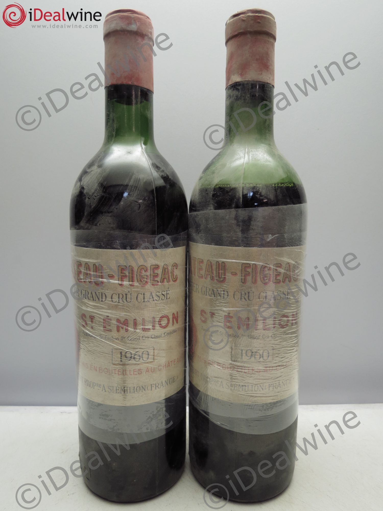 Château Figeac 1er Grand Cru Classé A 1960 - Lot de 2 bouteilles - 0