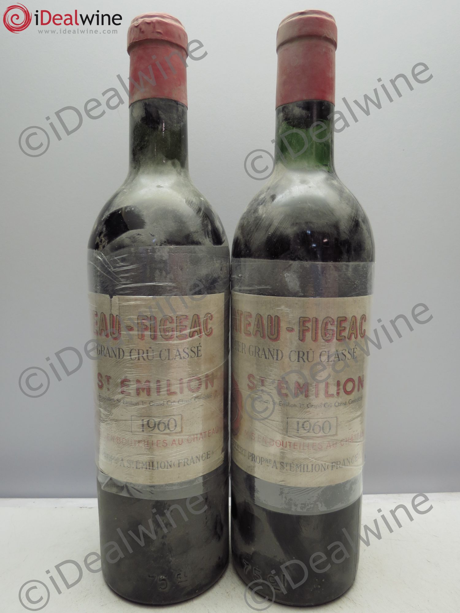 Château Figeac 1er Grand Cru Classé A 1960 - Lot de 2 bouteilles - 0