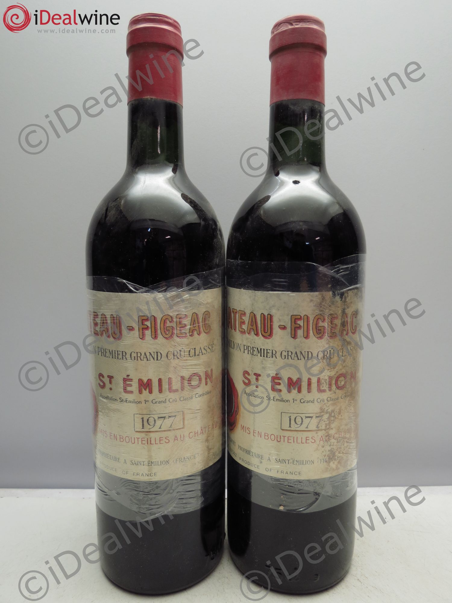 Château Figeac 1er Grand Cru Classé A 1977 - Lot de 2 bouteilles - 0